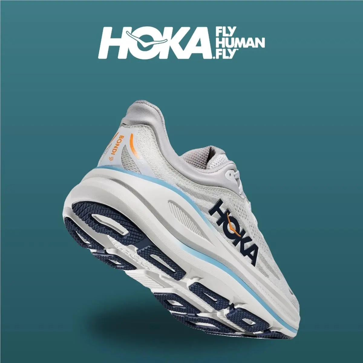 Hoka shoes - Bondi 9 - Bondi - 1162011-SSTC - Stardust/Cosmic Grey 6