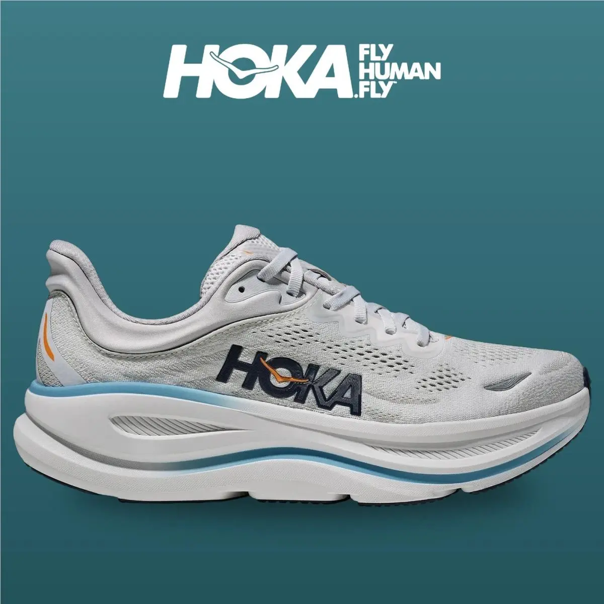 Hoka shoes - Bondi 9 - Bondi - 1162011-SSTC - Stardust/Cosmic Grey 8