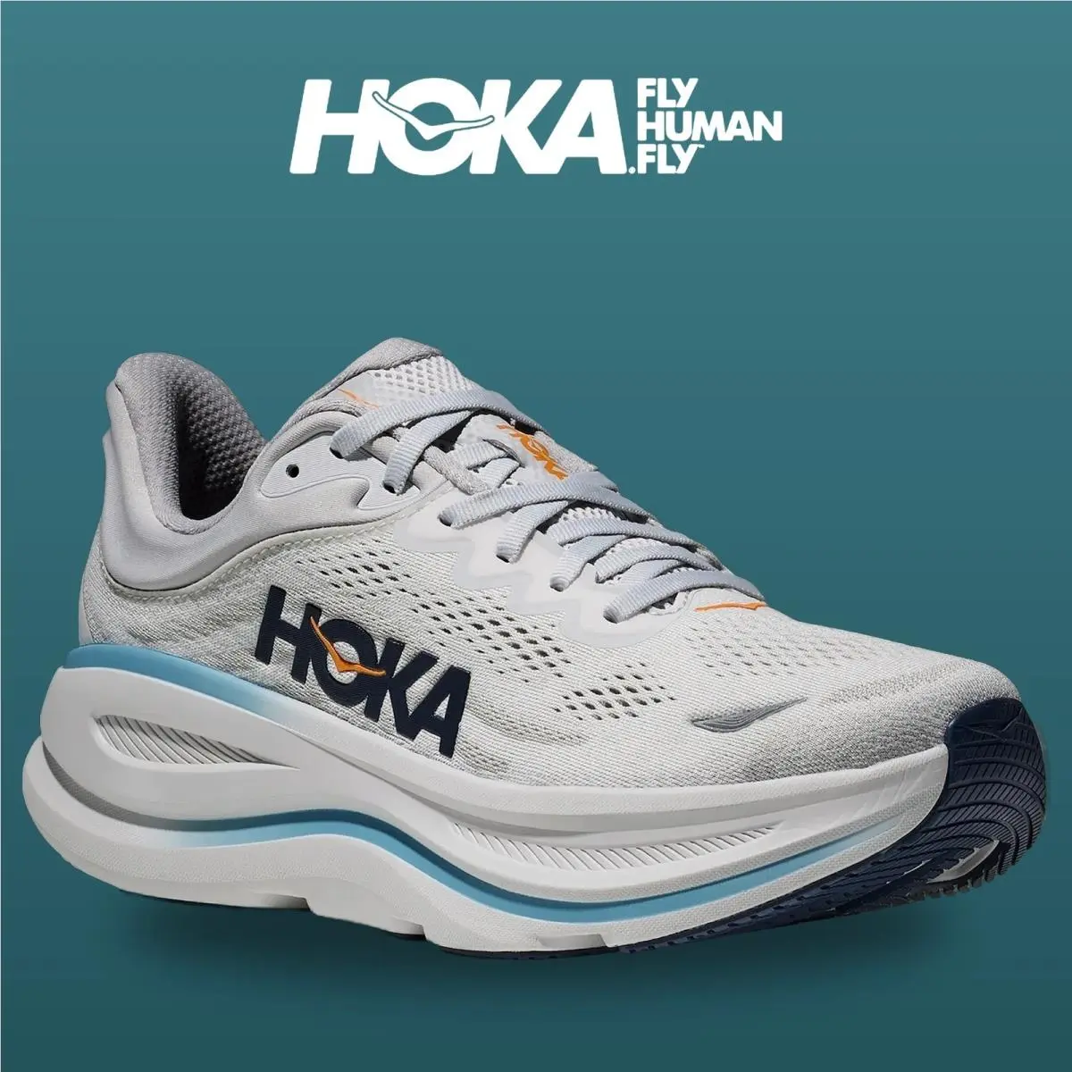 Hoka shoes - Bondi 9 - Bondi - 1162011-SSTC - Stardust/Cosmic Grey 13