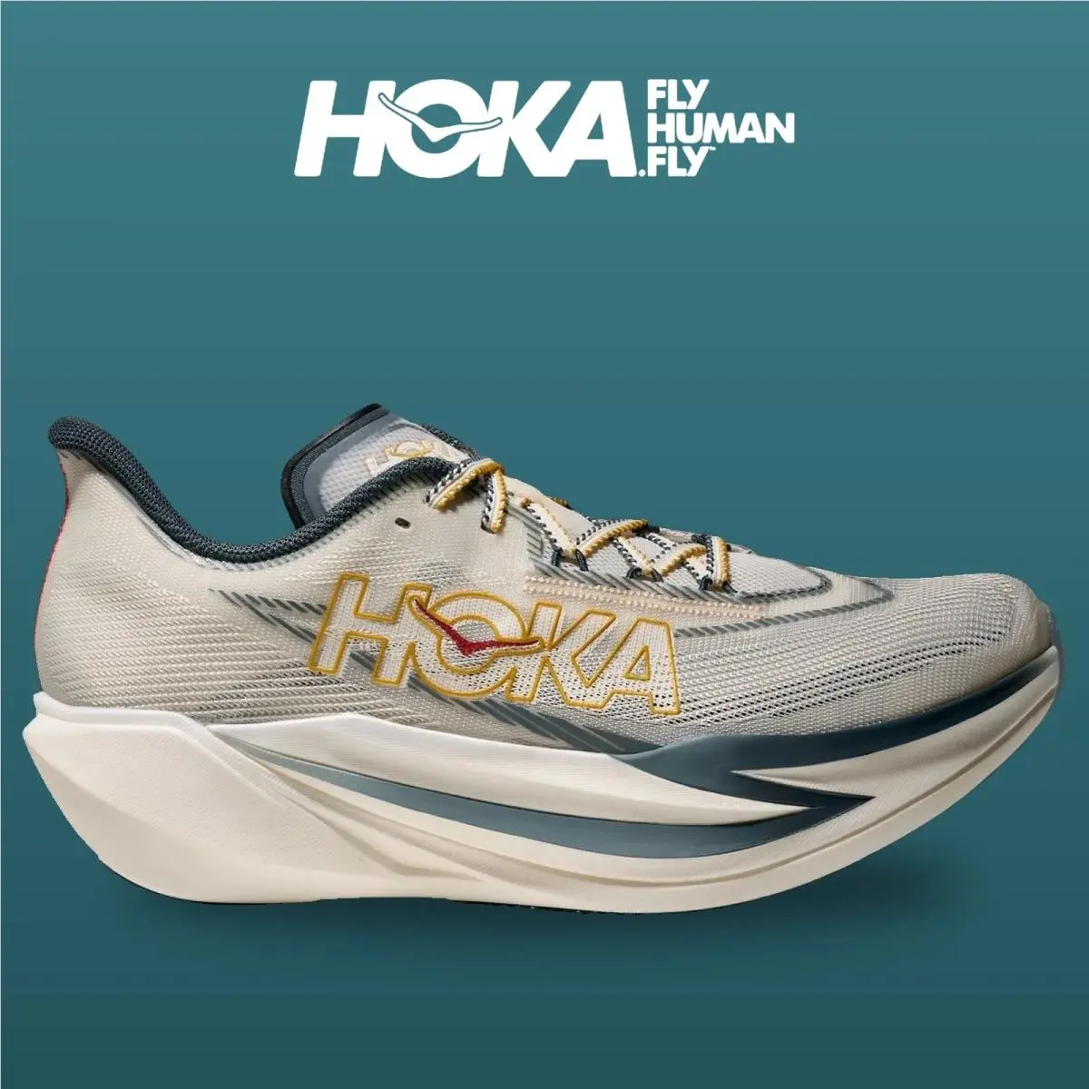 Hoka shoes - Cielo X1 3 0 - Cielo - 1171927-AYL - Alabaster/Yellow Gold 11