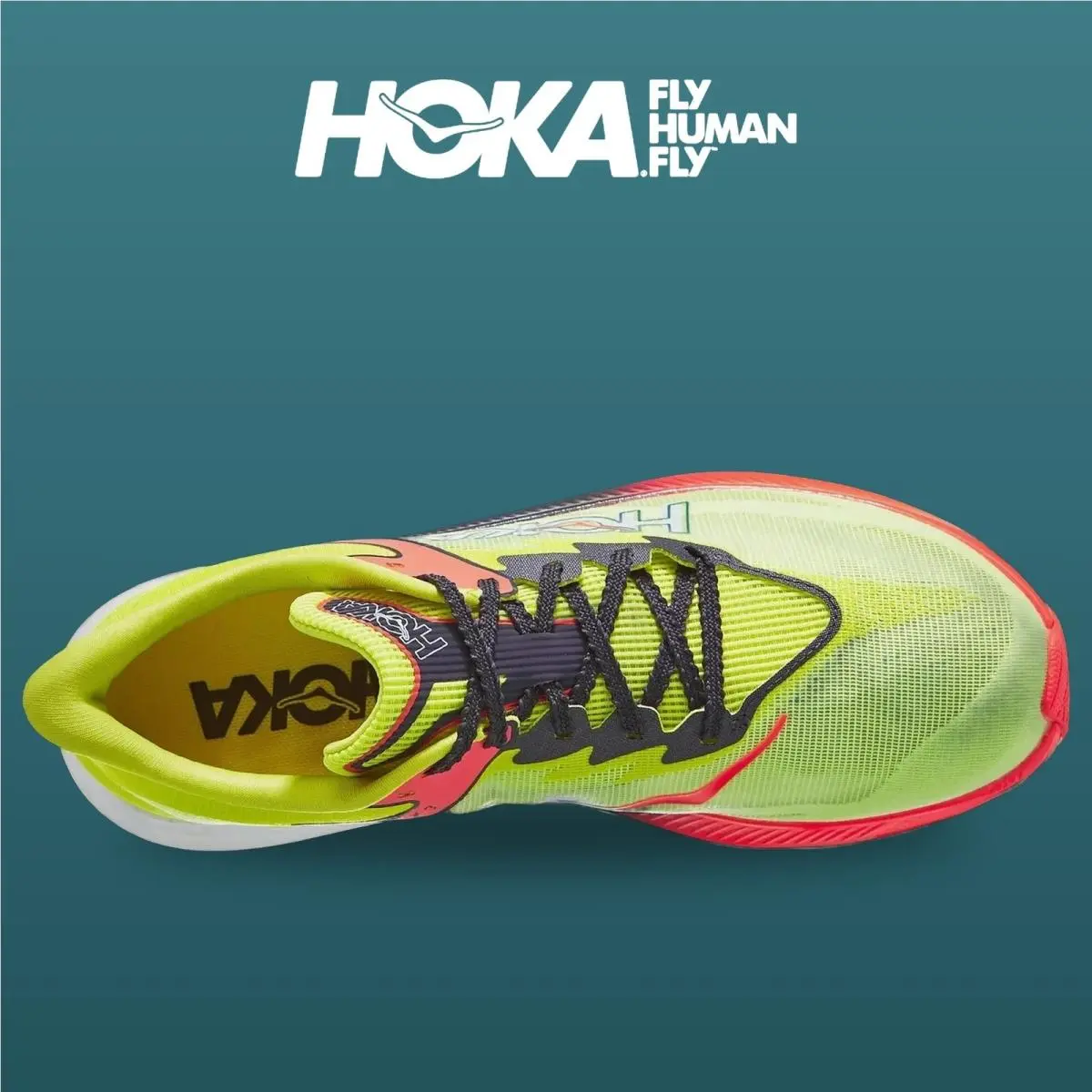 Hoka shoes - Rocket X 3 - Rocket - 1168724-NZS - Neon Yuzu/Squid Ink 2