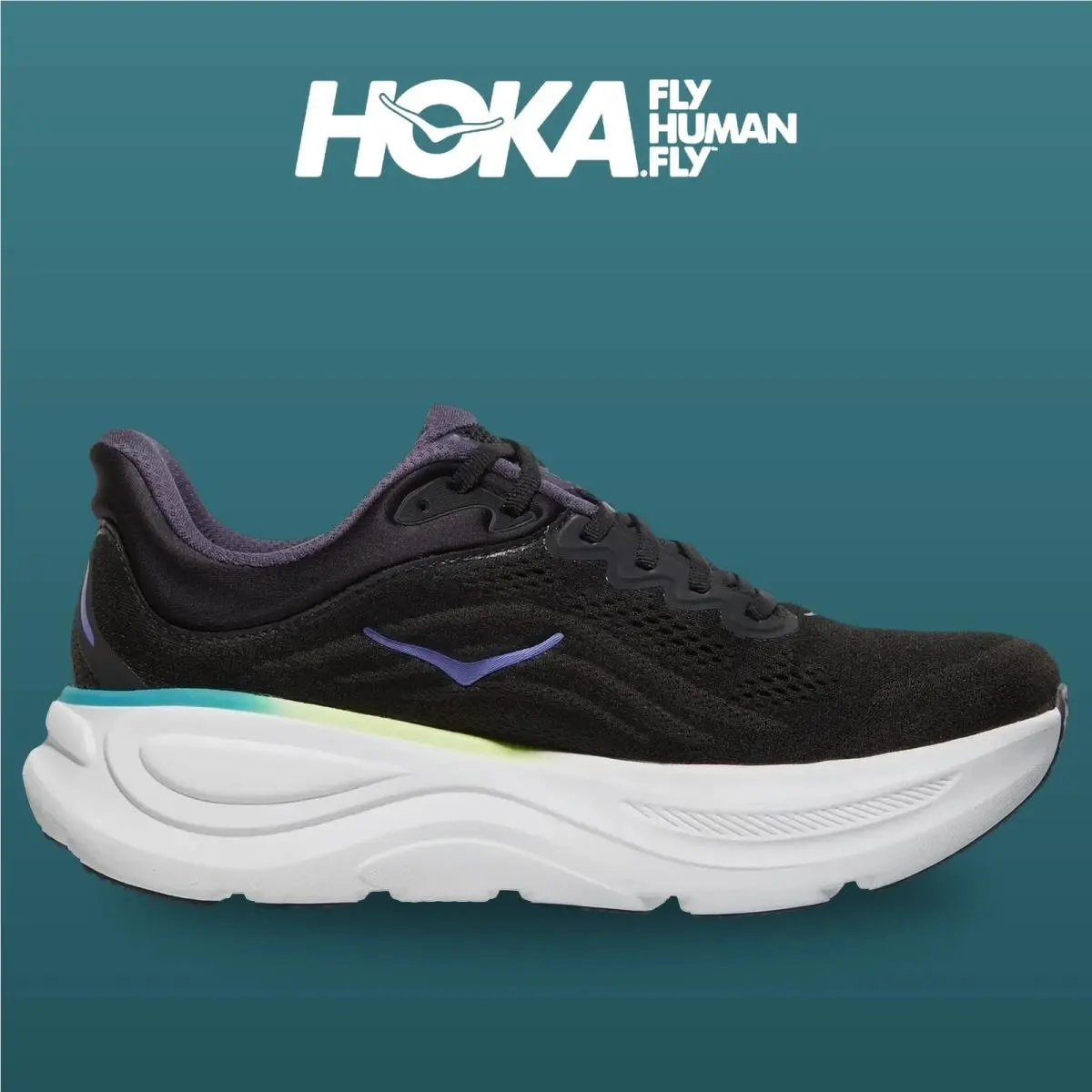 Hoka shoes - Bondi 9 - Bondi - 1162011-BNNY - Black/Neon Yuzu 7