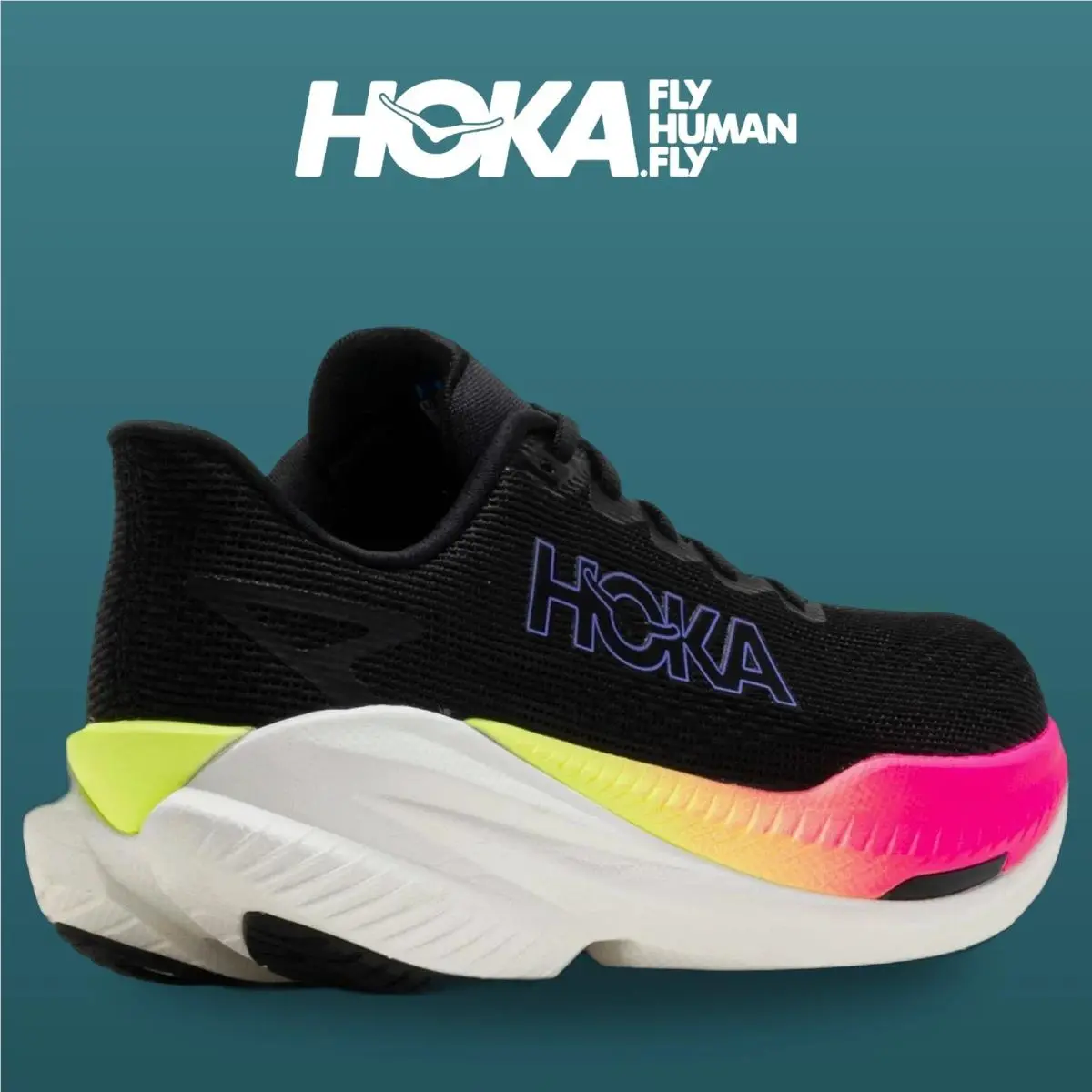 Hoka shoes - Mach X 3 - Mach - 1168720-BNNN - Black/Neon Nebula 11