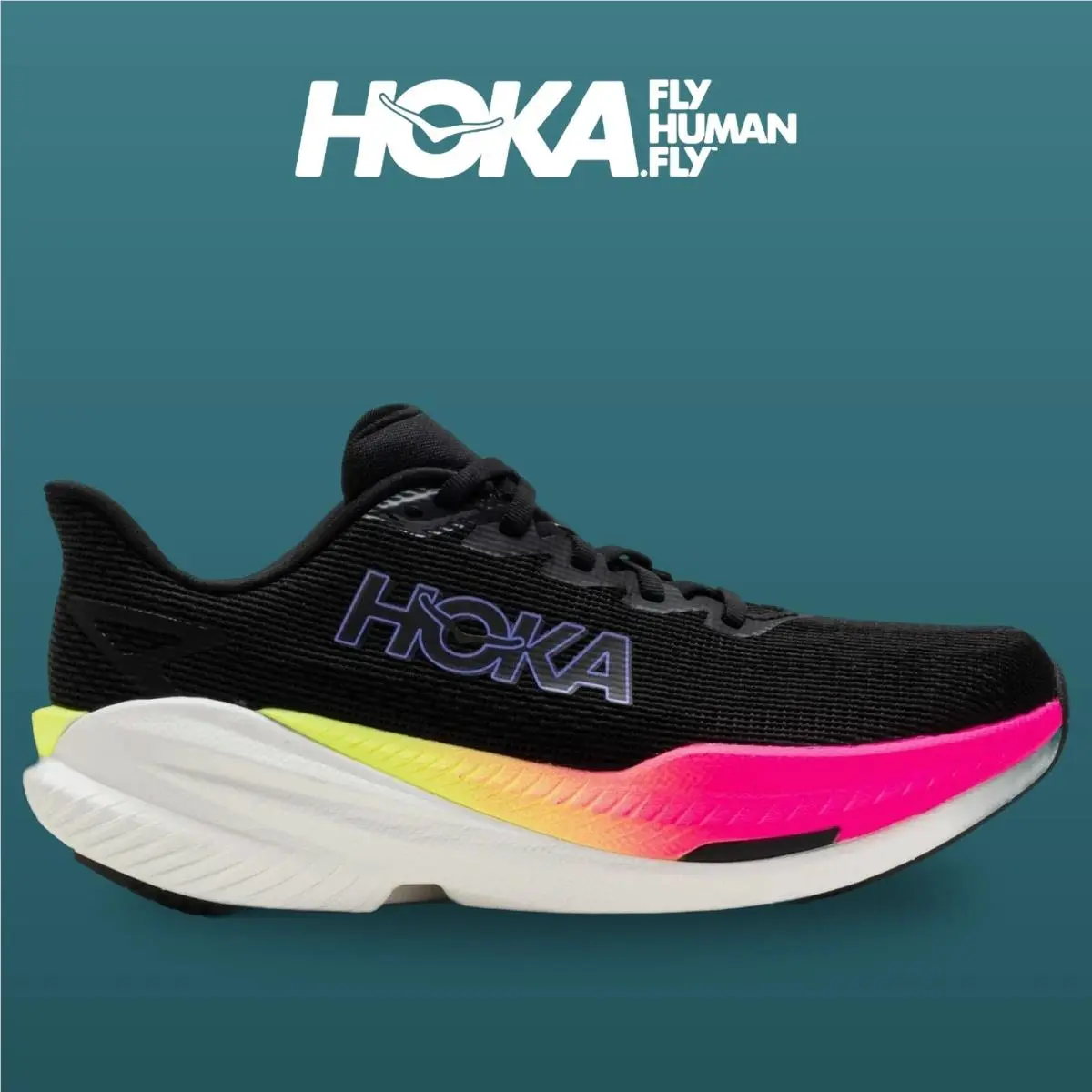 Hoka shoes - Mach X 3 - Mach - 1168720-BNNN - Black/Neon Nebula 6