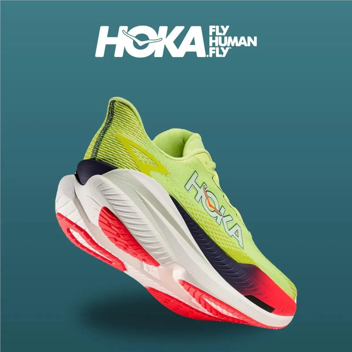 Hoka shoes - Mach X 3 - Mach - 1168720-NZS - Neon Yuzu/Squid Ink 6