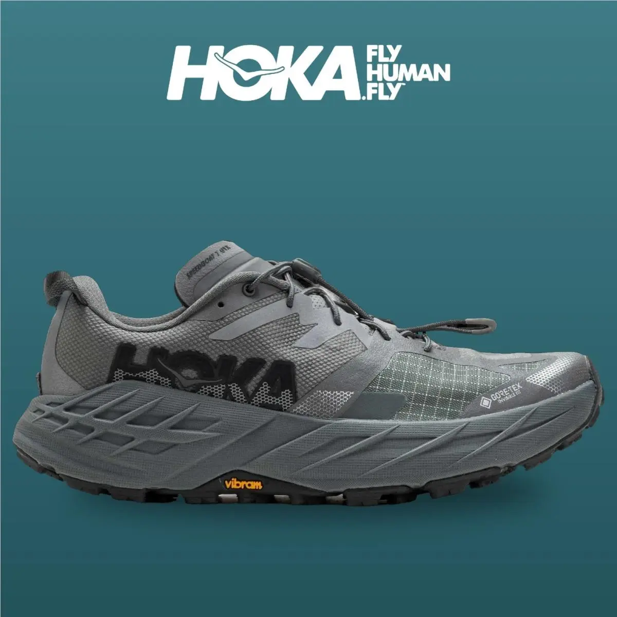 Hoka shoes - Speedgoat 7 Gtx - Speedgoat Gtx - 1176674-ADGL - Asteroid/Galactic Grey 6