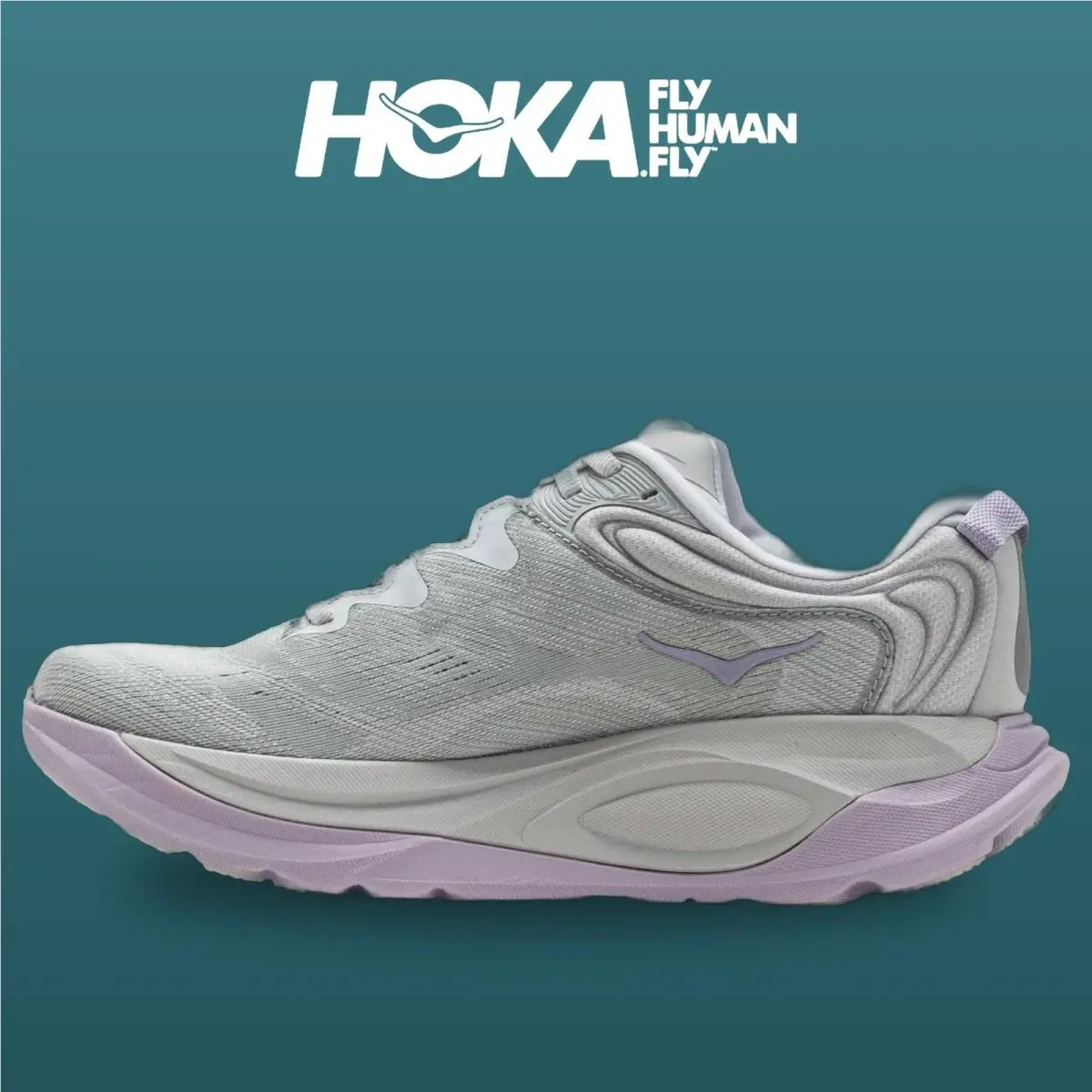 Hoka shoes - Gaviota 6 - Gaviota - 1171933-SLWL - Stardust/Mellow Lilac 7