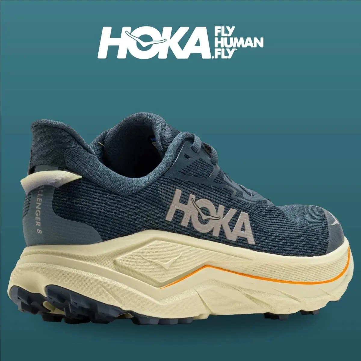 Hoka shoes - Challenger 8 - Challenger - 1168716-FYP - Faded Navy/Pampass Grass 4