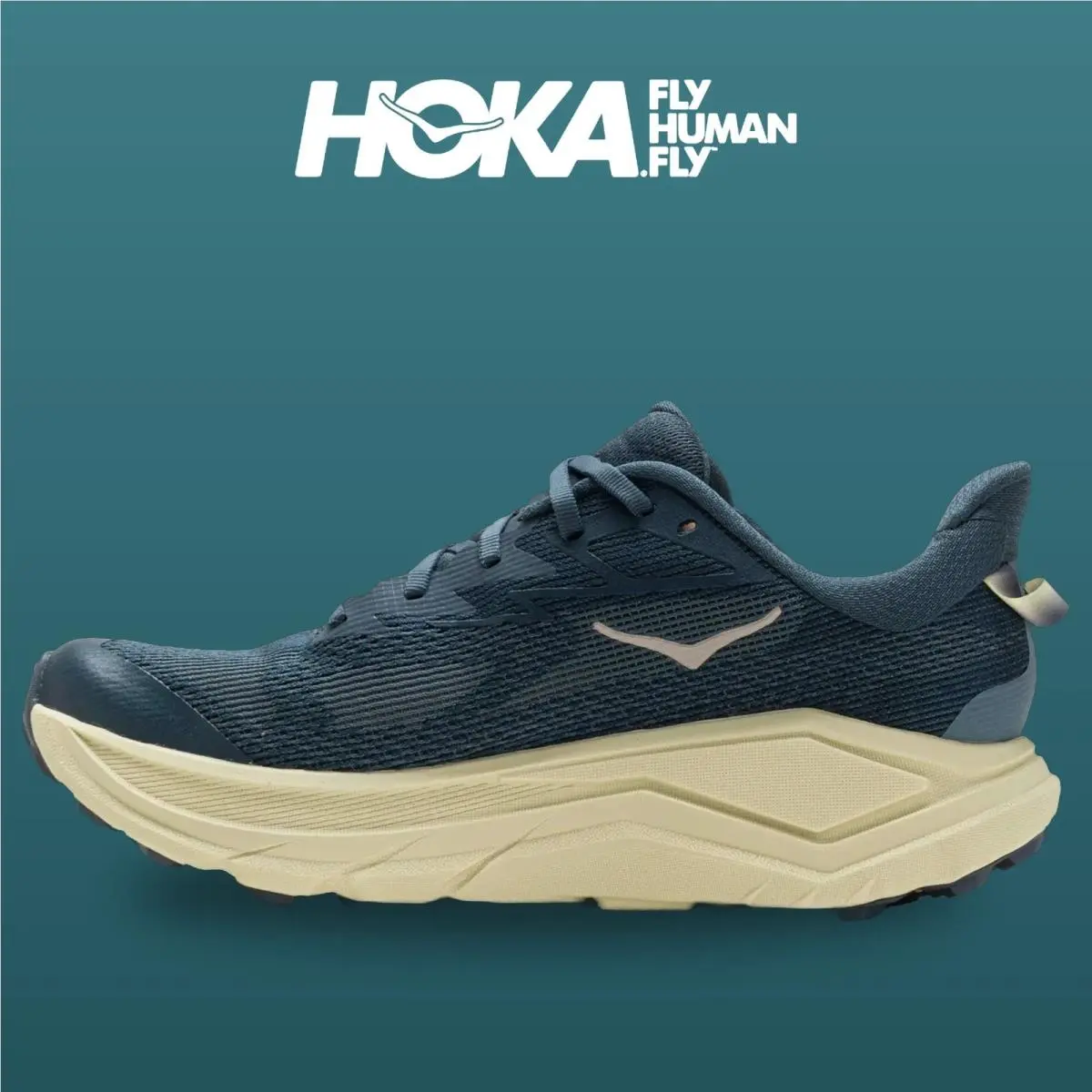 Hoka shoes - Challenger 8 - Challenger - 1168716-FYP - Faded Navy/Pampass Grass 7