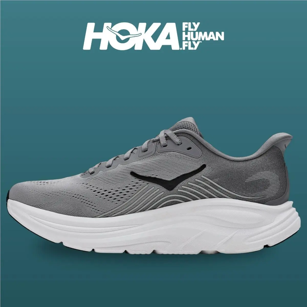 Hoka shoes - Clifton 11 - Clifton - 1176572-GCTC - Galactic Grey/Stellar Grey 11