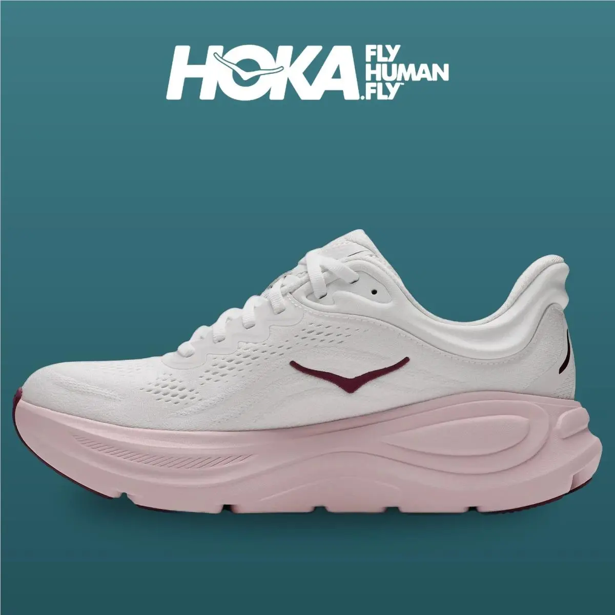 Hoka shoes - Bondi 9 - Bondi - 1162012-WKP - White/Pink Opal 2