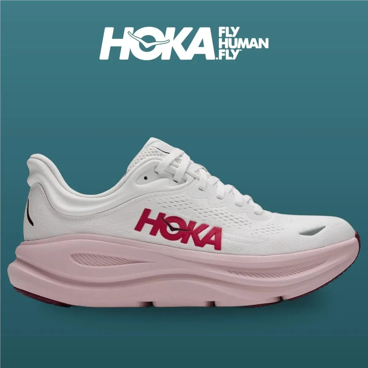 Hoka shoes - Bondi 9 - Bondi - 1162012-WKP - White/Pink Opal 8