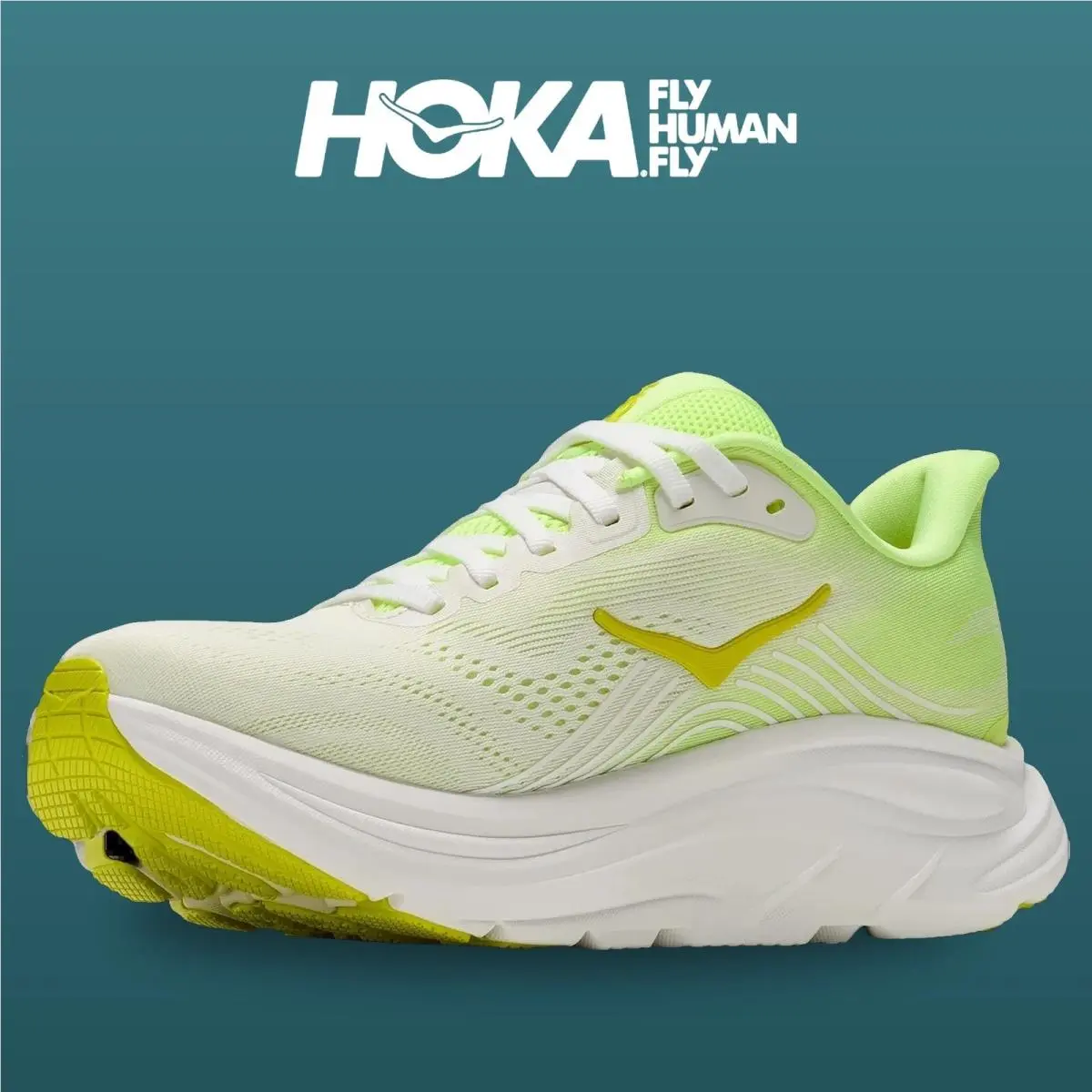 Hoka shoes - Clifton 11 - Clifton - 1176573-NZF - Neon Yuzu/Frost 15