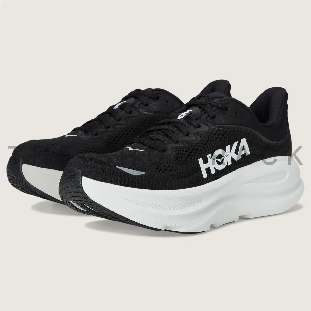 Hoka shoes - Hoka One One Bondi 9 - 1162012-BWHT - Black 6
