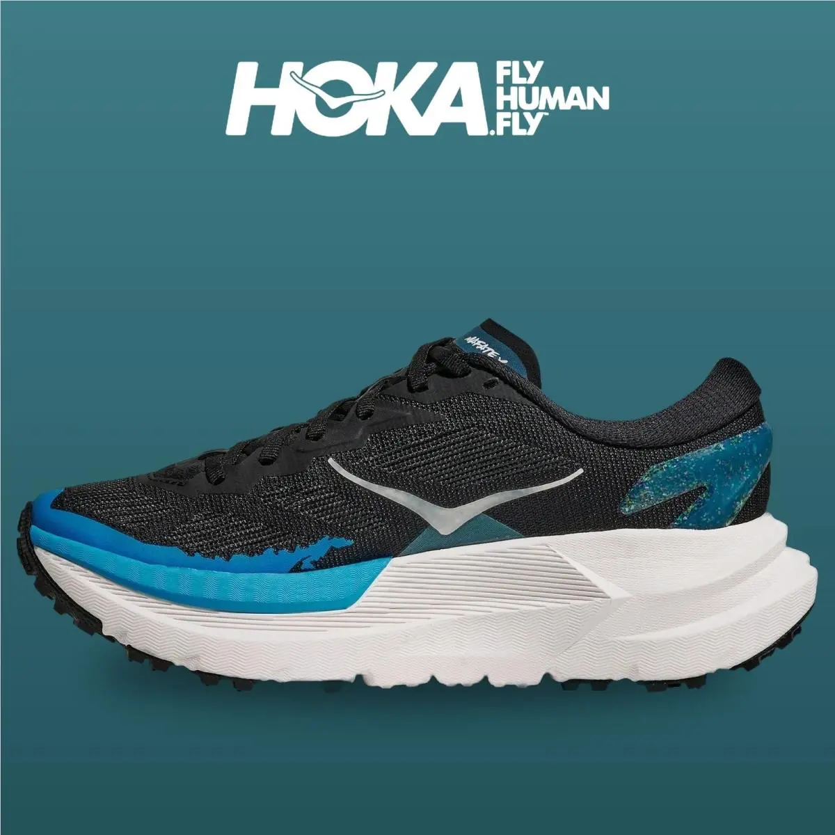 Hoka shoes - Mafate X - Mafate - 1162010-BKSK - Black/Skyward Blue 0