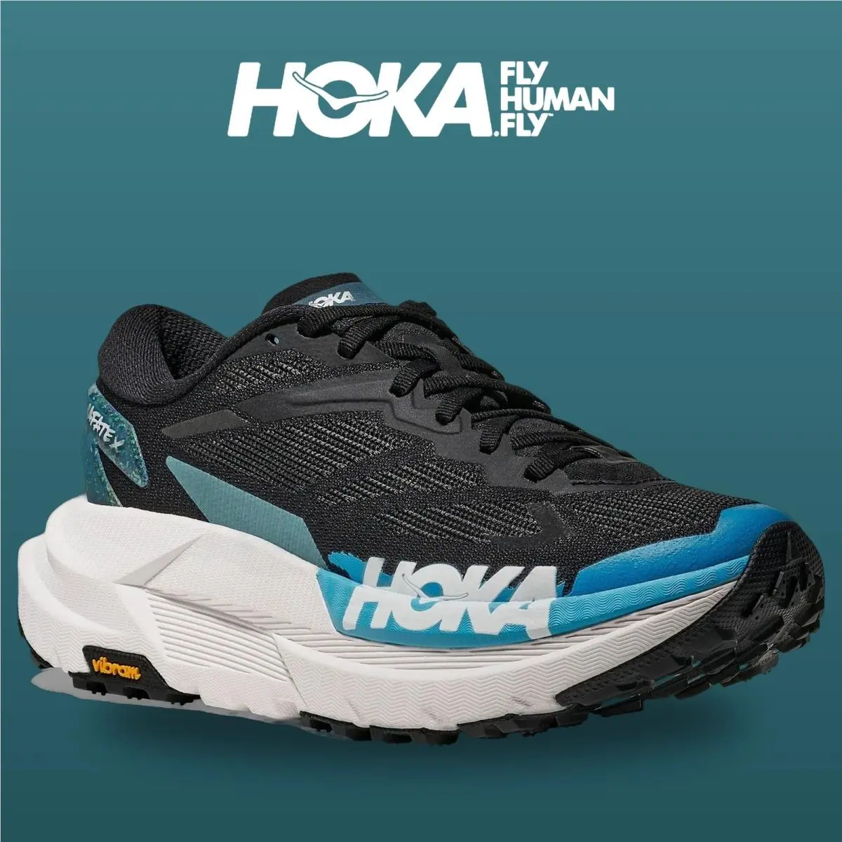 Hoka shoes - Mafate X - Mafate - 1162010-BKSK - Black/Skyward Blue 3