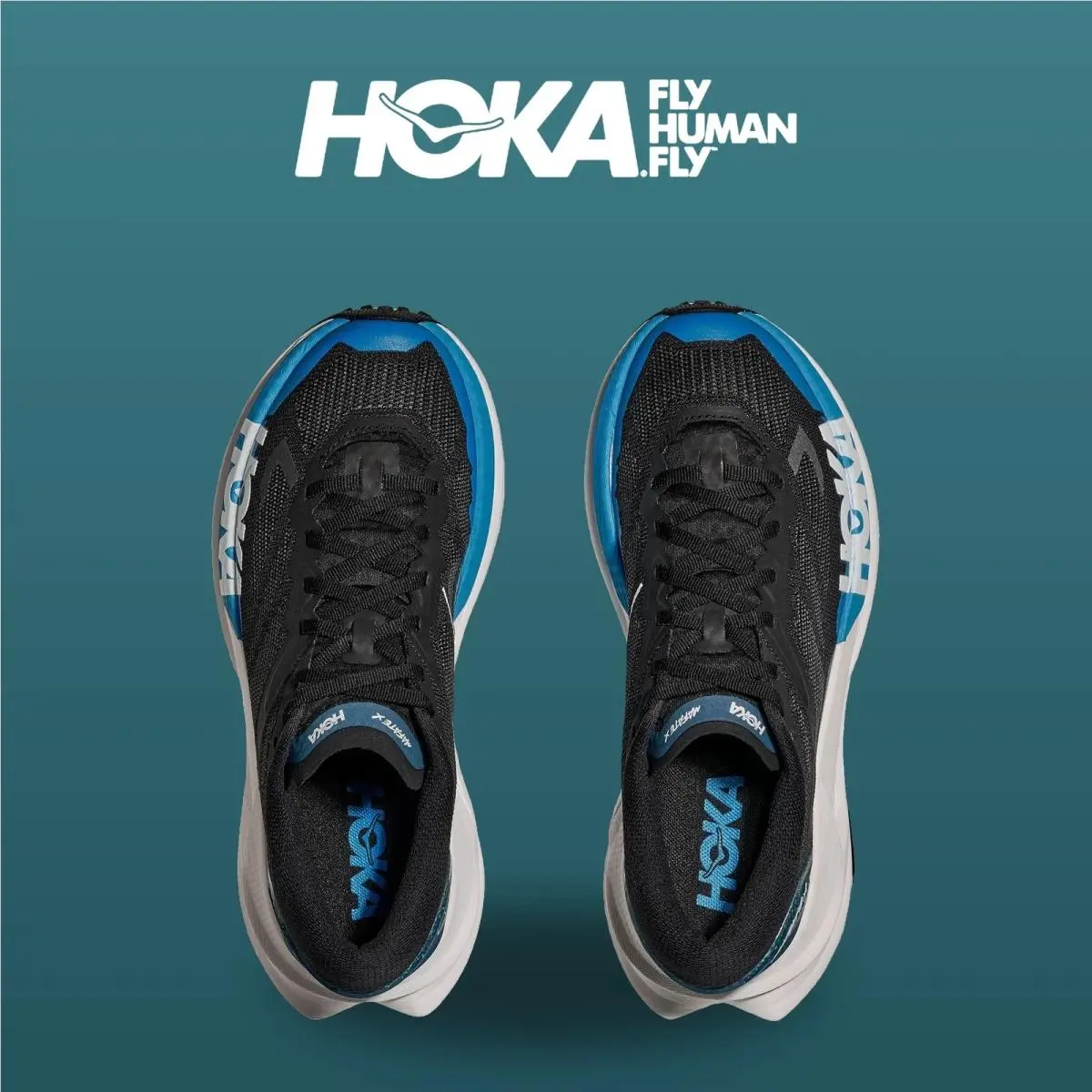 Hoka shoes - Mafate X - Mafate - 1162010-BKSK - Black/Skyward Blue 4