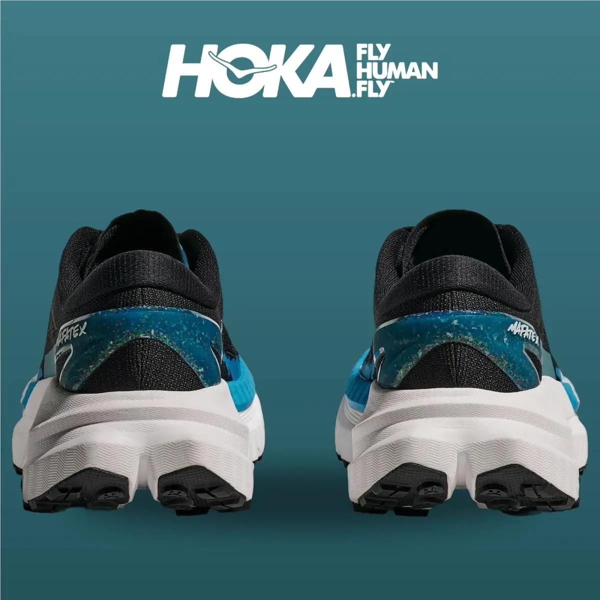Hoka shoes - Mafate X - Mafate - 1162010-BKSK - Black/Skyward Blue 6