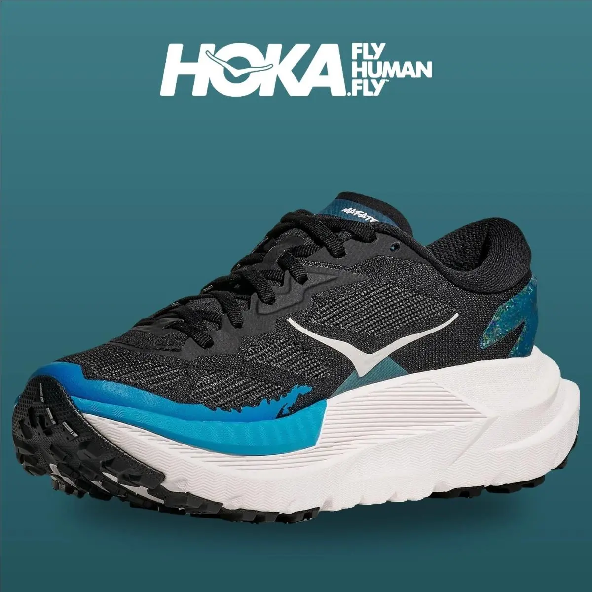 Hoka shoes - Mafate X - Mafate - 1162010-BKSK - Black/Skyward Blue 10