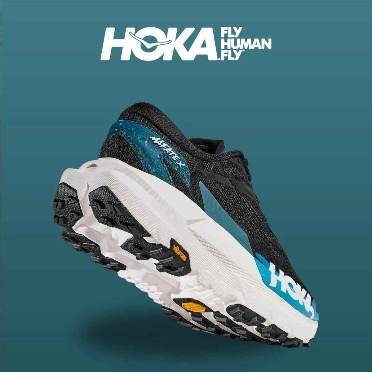 Hoka shoes - Mafate X - Mafate - 1162010-BKSK - Black/Skyward Blue 11