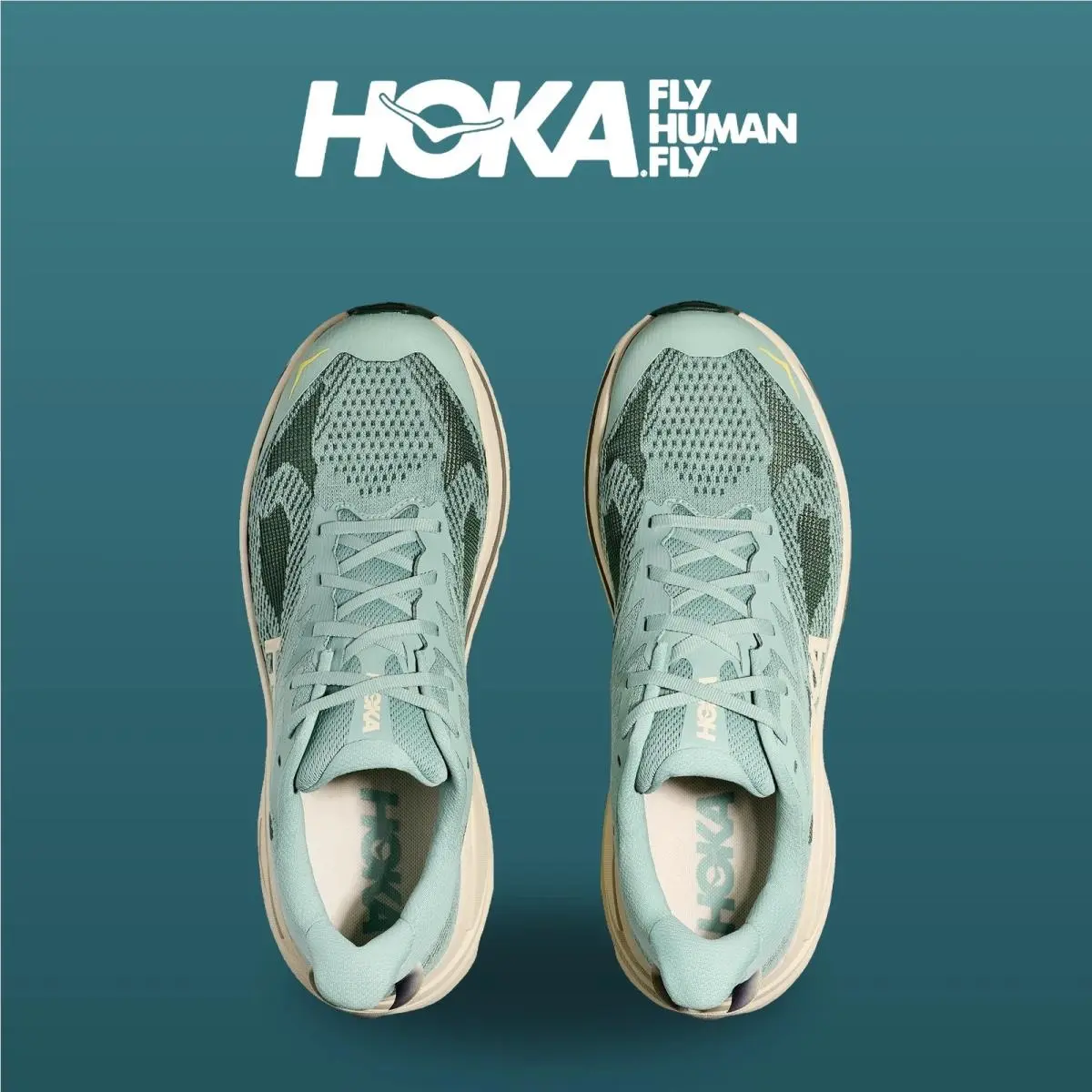 Hoka shoes - Challenger 8 - Challenger - 1168716-JDT - Jade/Truffle Salt 1