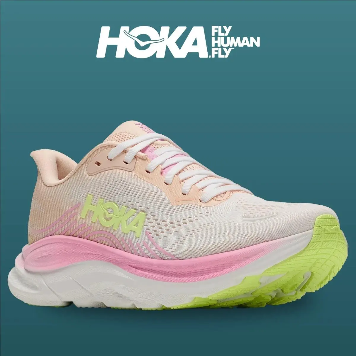 Hoka shoes - Clifton 11 - Clifton - 1176573-TWW - Tangerine Glow/White 5