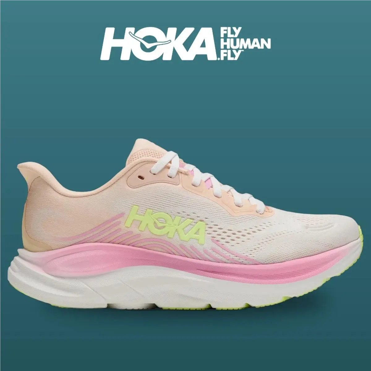 Hoka shoes - Clifton 11 - Clifton - 1176573-TWW - Tangerine Glow/White 8