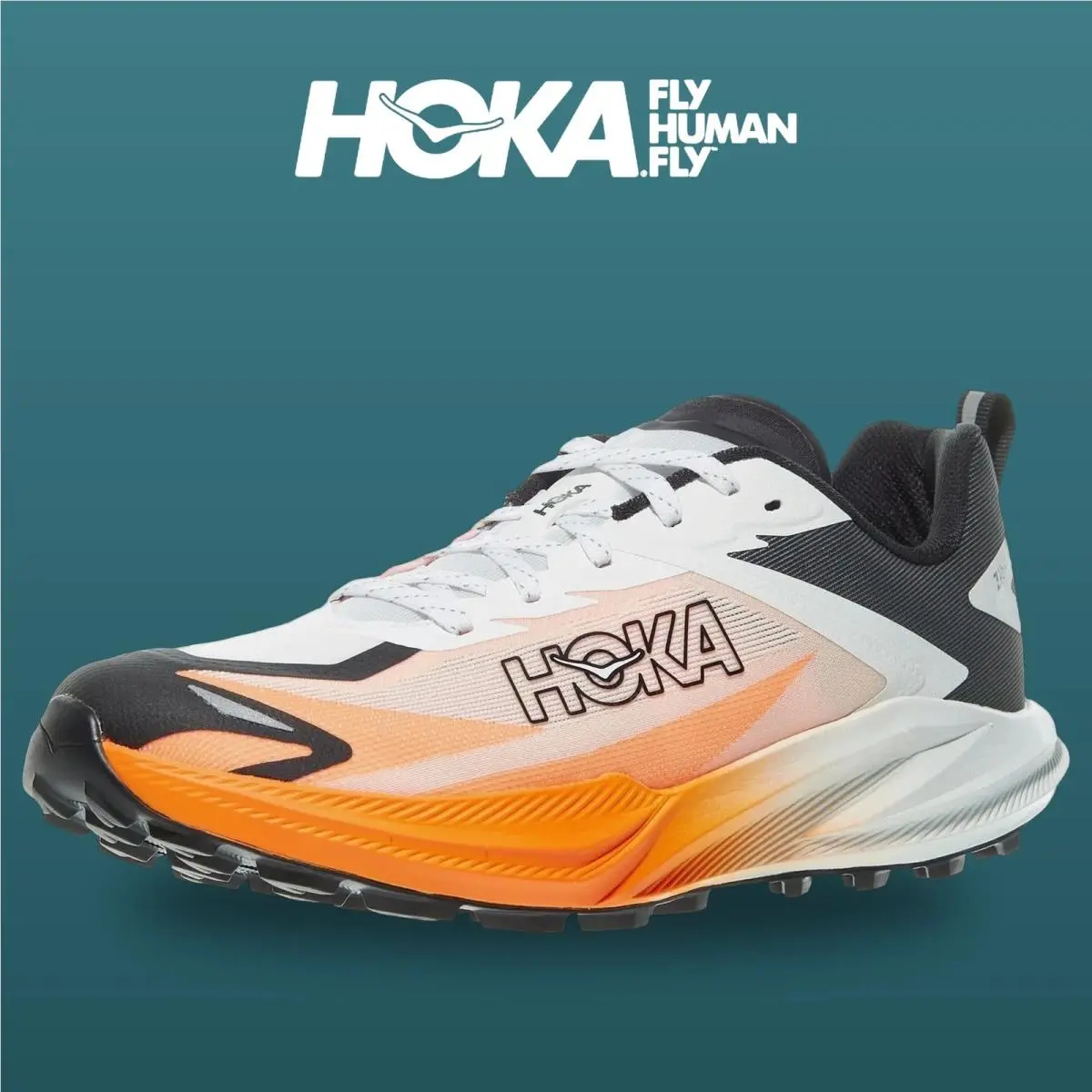 Hoka shoes - Zinal 3 - Zinal - 1171951-FNTN - Frost/Neon Tangerine 0