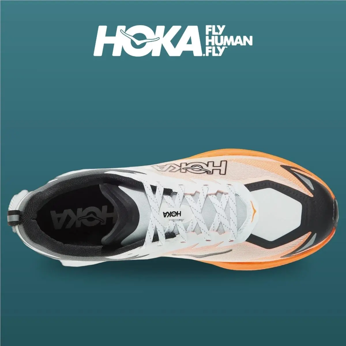 Hoka shoes - Zinal 3 - Zinal - 1171951-FNTN - Frost/Neon Tangerine 8