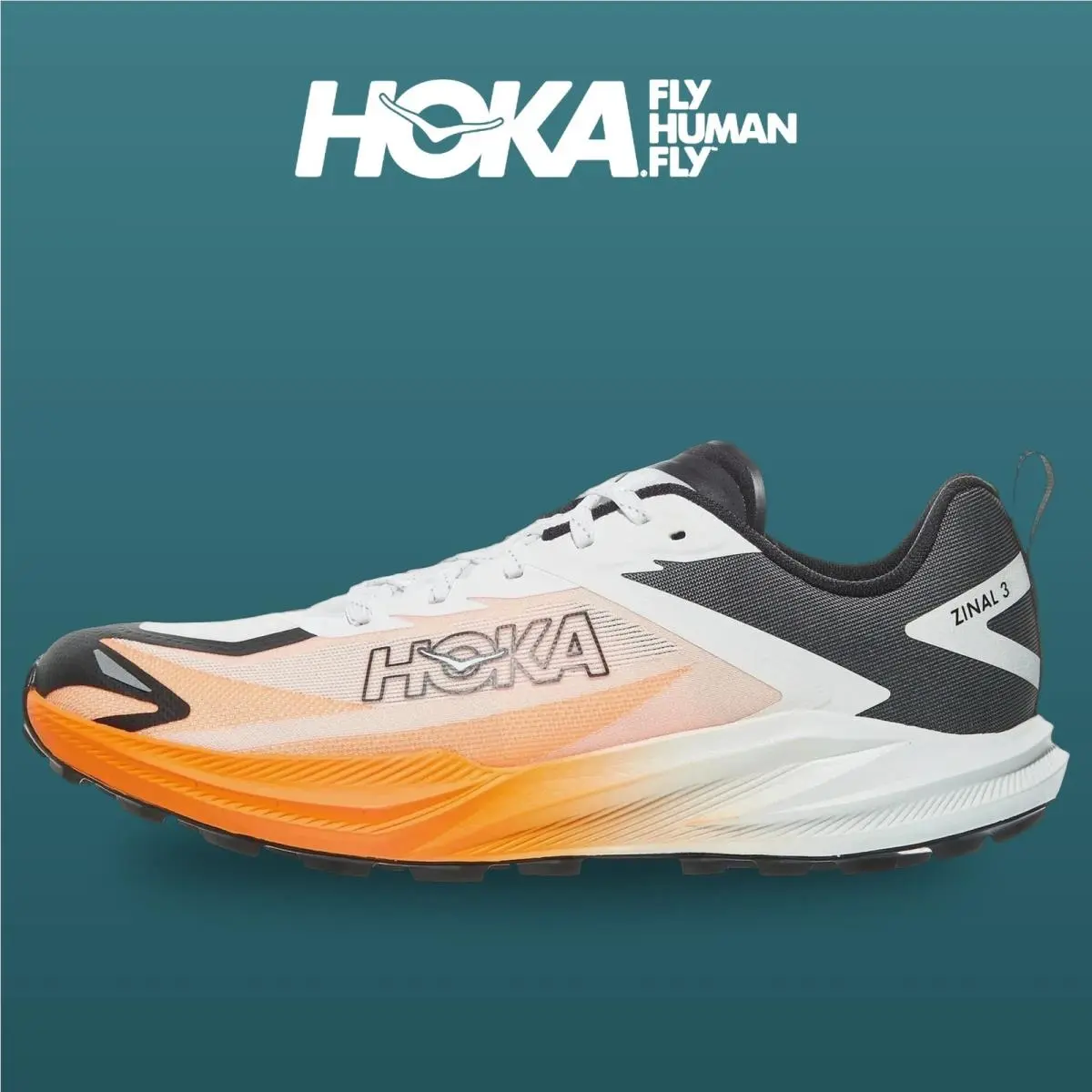 Hoka shoes - Zinal 3 - Zinal - 1171951-FNTN - Frost/Neon Tangerine 5