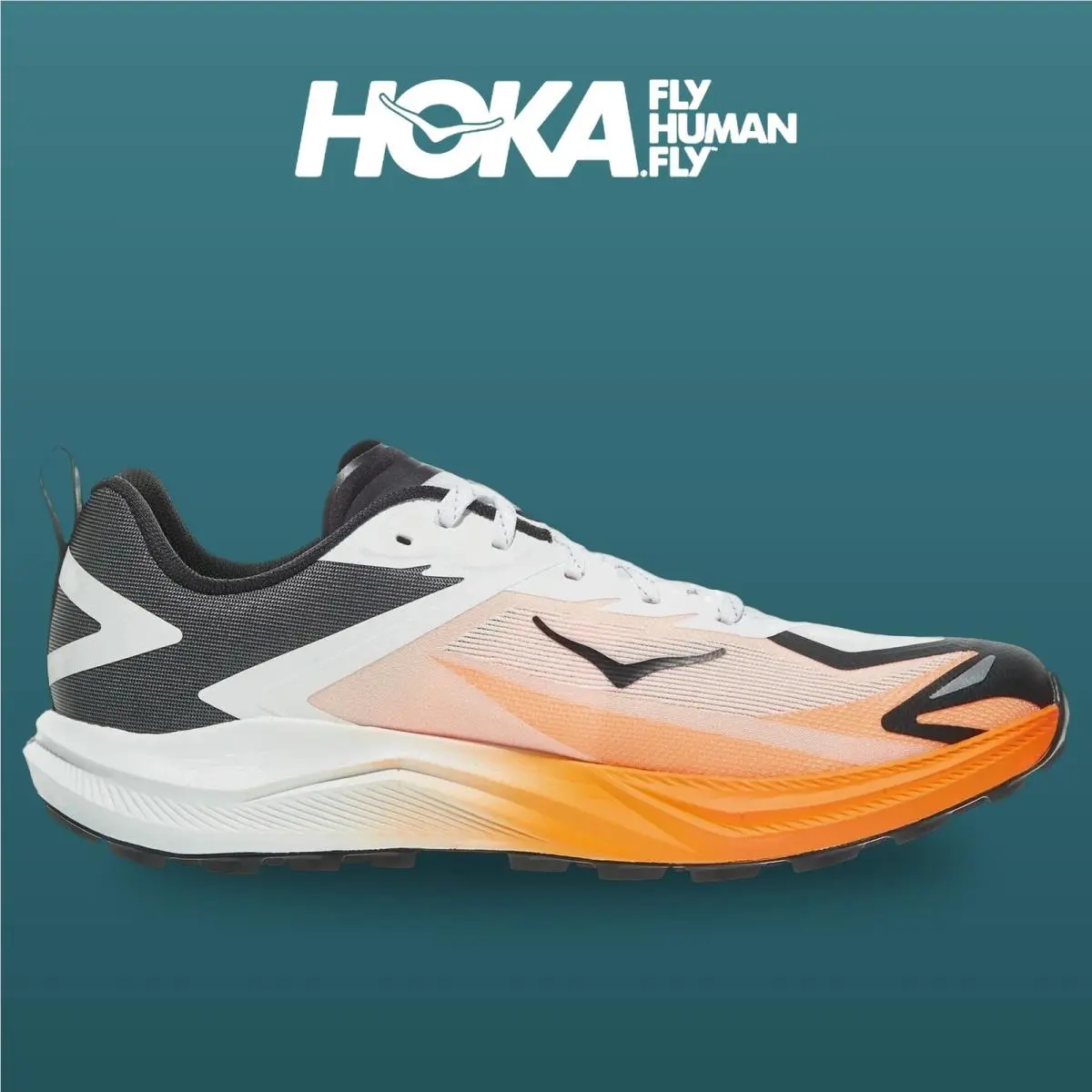 Hoka shoes - Zinal 3 - Zinal - 1171951-FNTN - Frost/Neon Tangerine 7