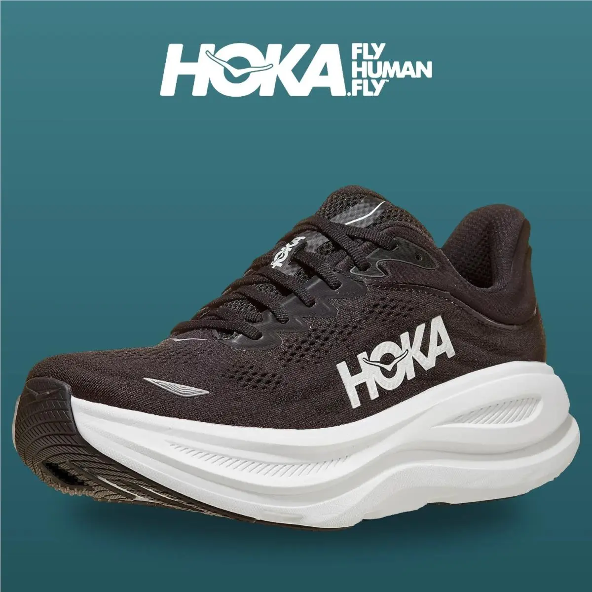 Hoka shoes - HOKA Bondi 9 Wide - Bondi Wide - 1162011-BWHT - Black/White 0