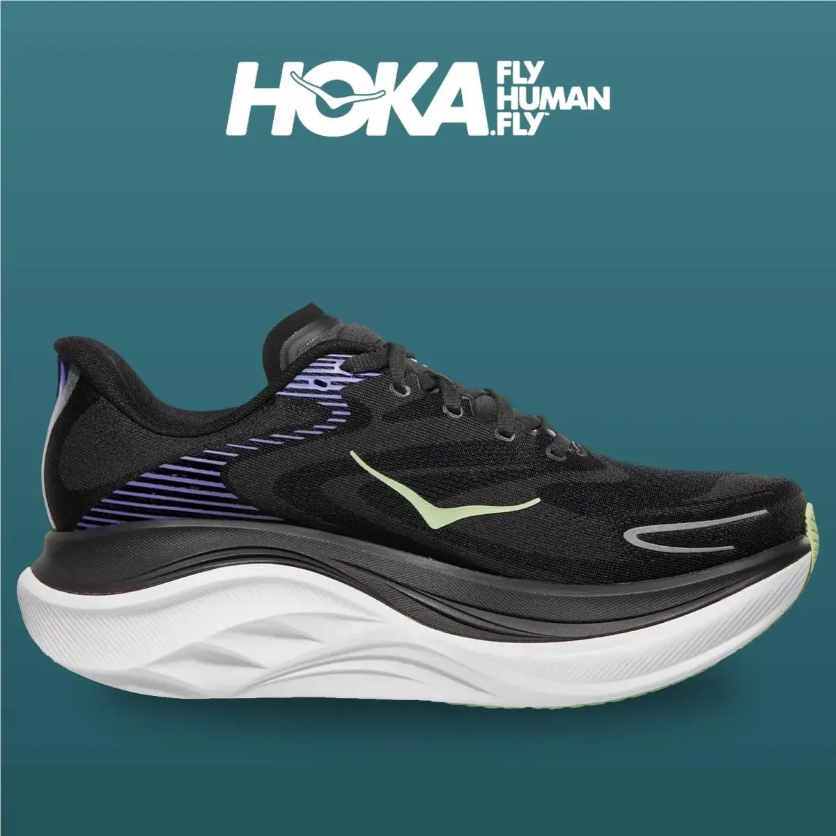 Hoka shoes - Skyward X 2 - Skyward - 1171925-CKN - Carbon Black/Neon Nebula 1