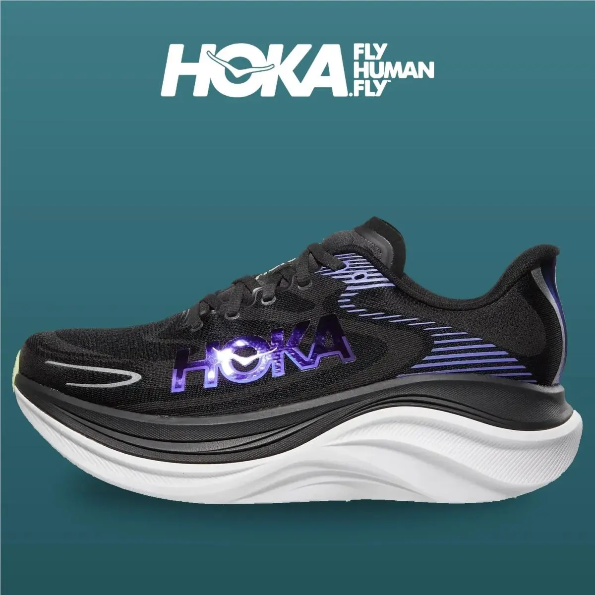 Hoka shoes - Skyward X 2 - Skyward - 1171925-CKN - Carbon Black/Neon Nebula 5