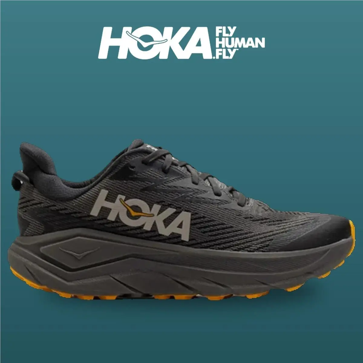 Hoka shoes - Challenger 8 Gtx - Challenger Gtx - 1171958-AYV - Ashpalt/Varsity Yellow 4