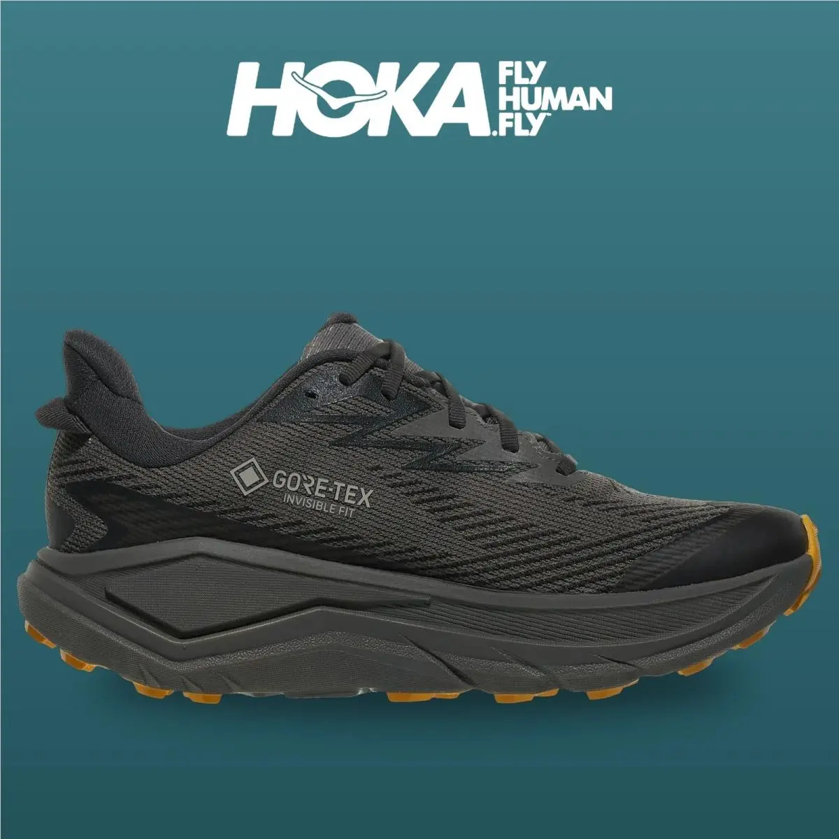 Hoka shoes - Challenger 8 Gtx - Challenger Gtx - 1171958-AYV - Ashpalt/Varsity Yellow 8