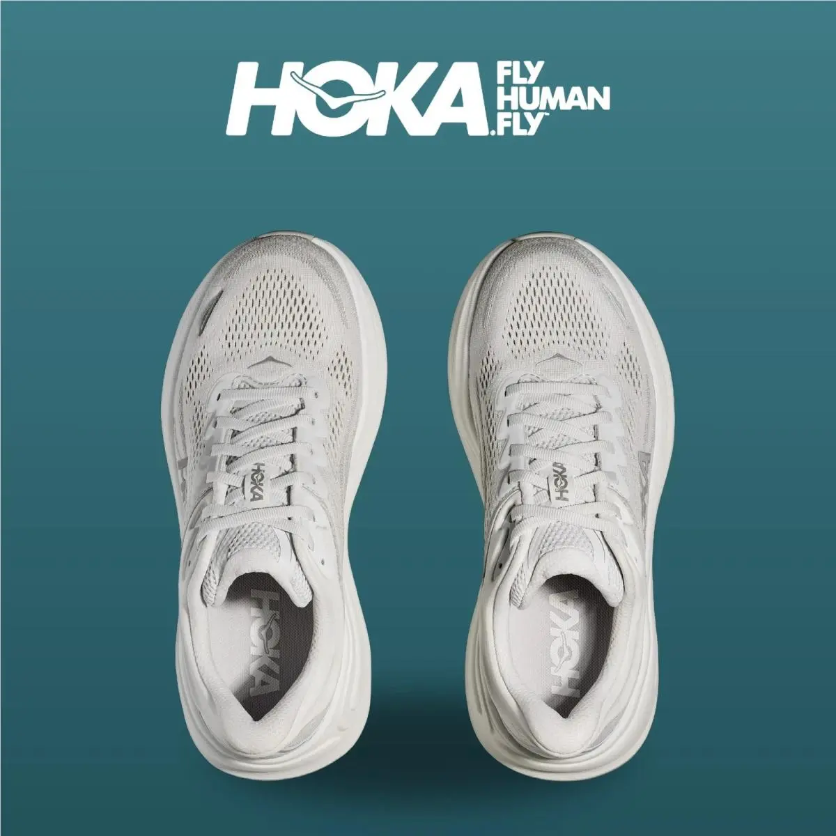 Hoka shoes - HOKA Bondi 9 Wide - Bondi Wide - 1162012-SDSTS - Stardust/Silver 0