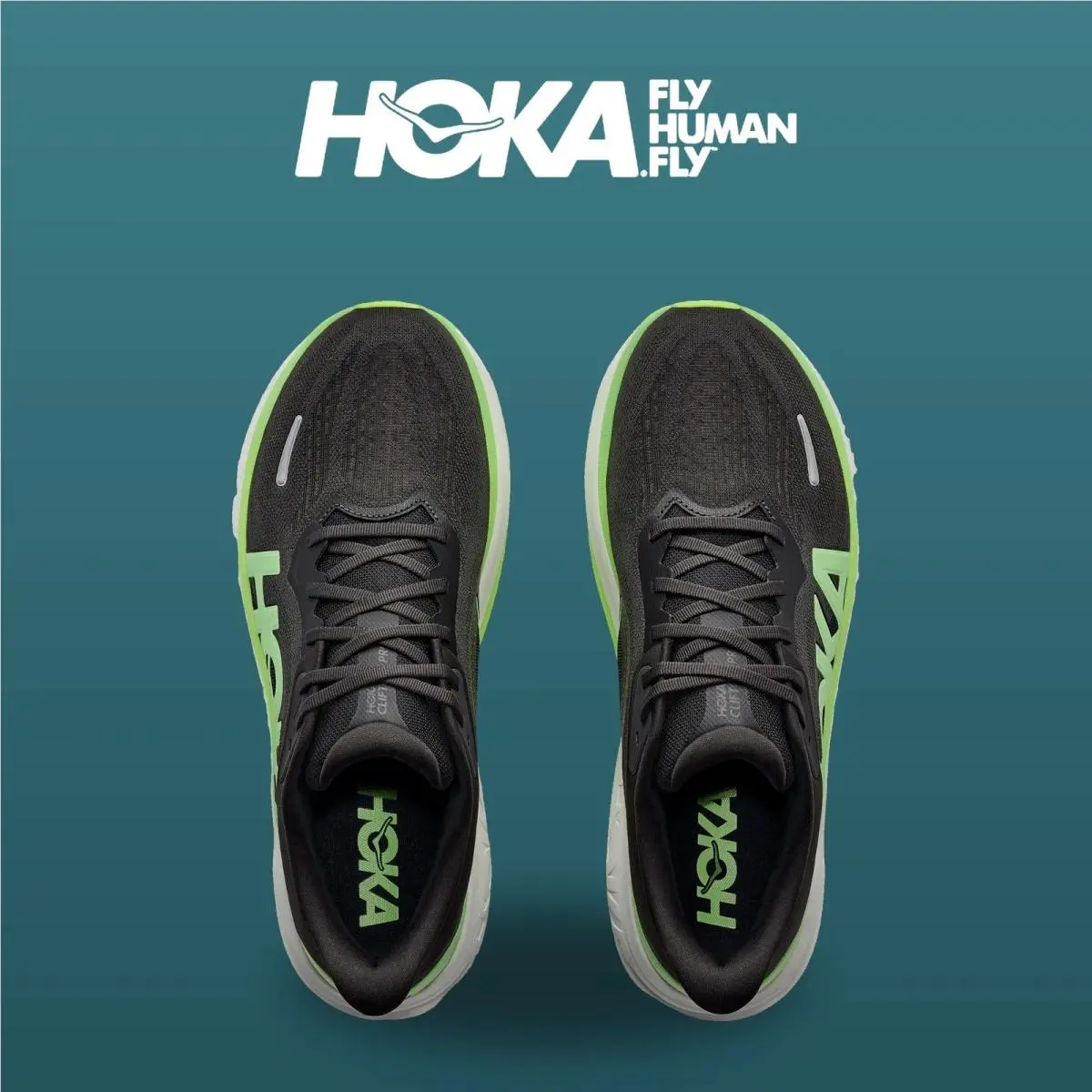 Hoka shoes - Clifton Pro - Clifton Pro - 1176510-CCKT - Carbon Black/Tart Apple 1