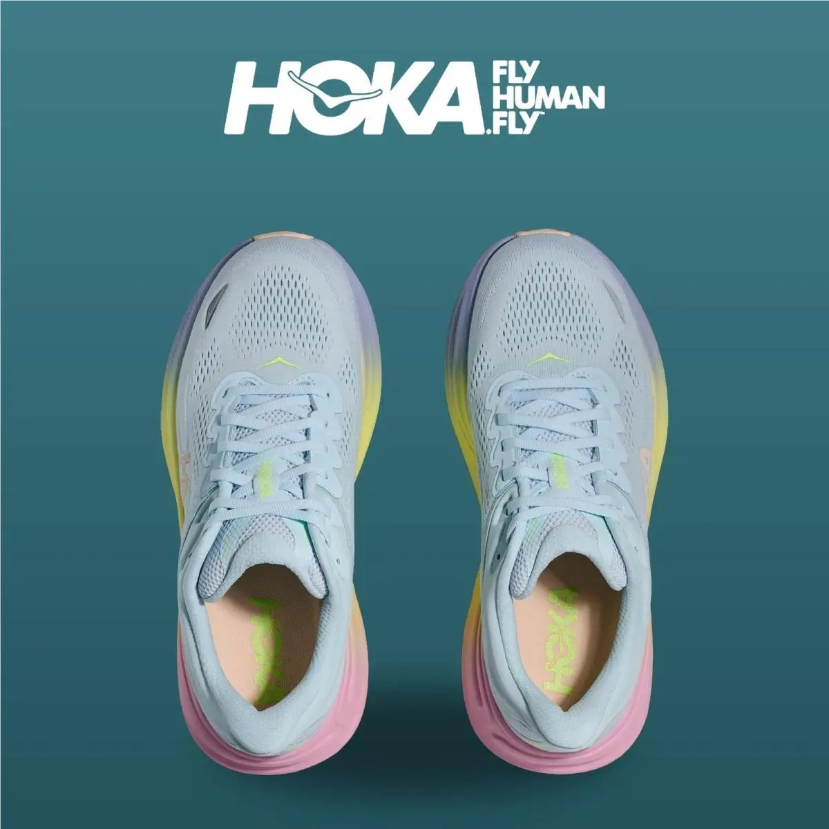 Hoka shoes - Bondi 9 - Bondi - 1162012-GNGB - Glimmering Blue/Overcast 0