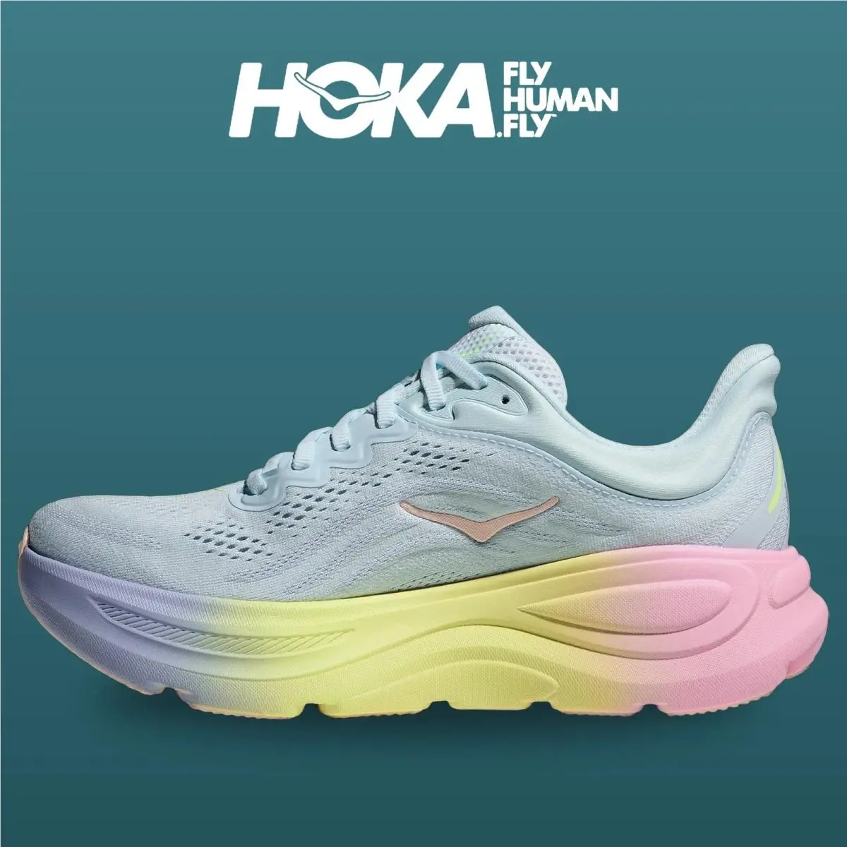 Hoka shoes - Bondi 9 - Bondi - 1162012-GNGB - Glimmering Blue/Overcast 2