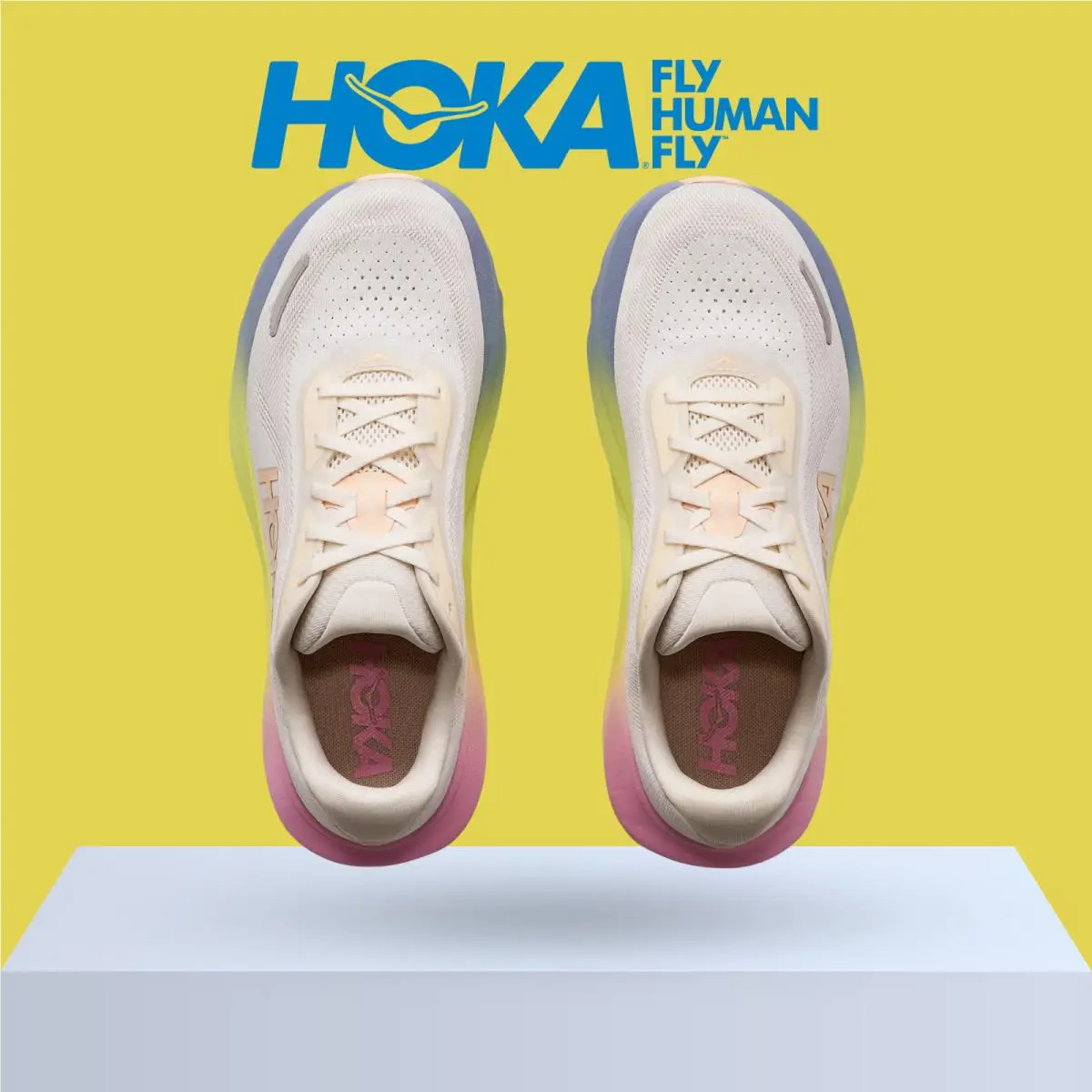 Hoka shoes - Hoka One One Rincon 5 - Alabaster/Tangerine Glow 7