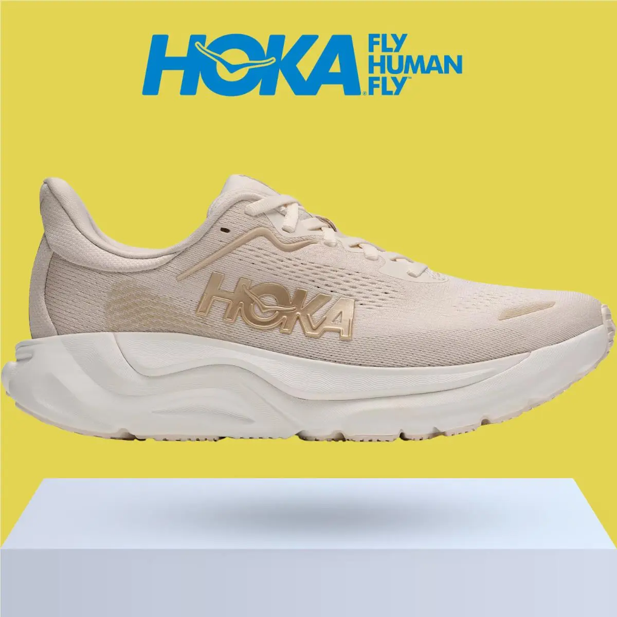 Hoka shoes - Hoka One One Arahi 9 - Alabaster/Oat Milk 4