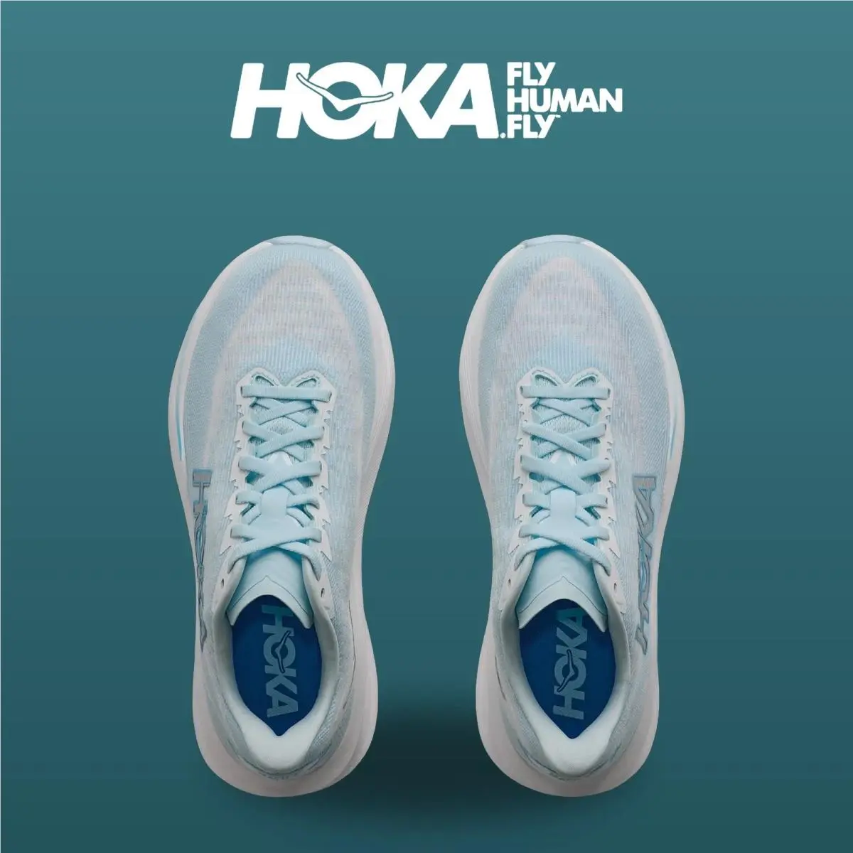 Hoka shoes - Mach 7 - Mach - 1171938-GLFR - Glimmering Blue/Frost 0