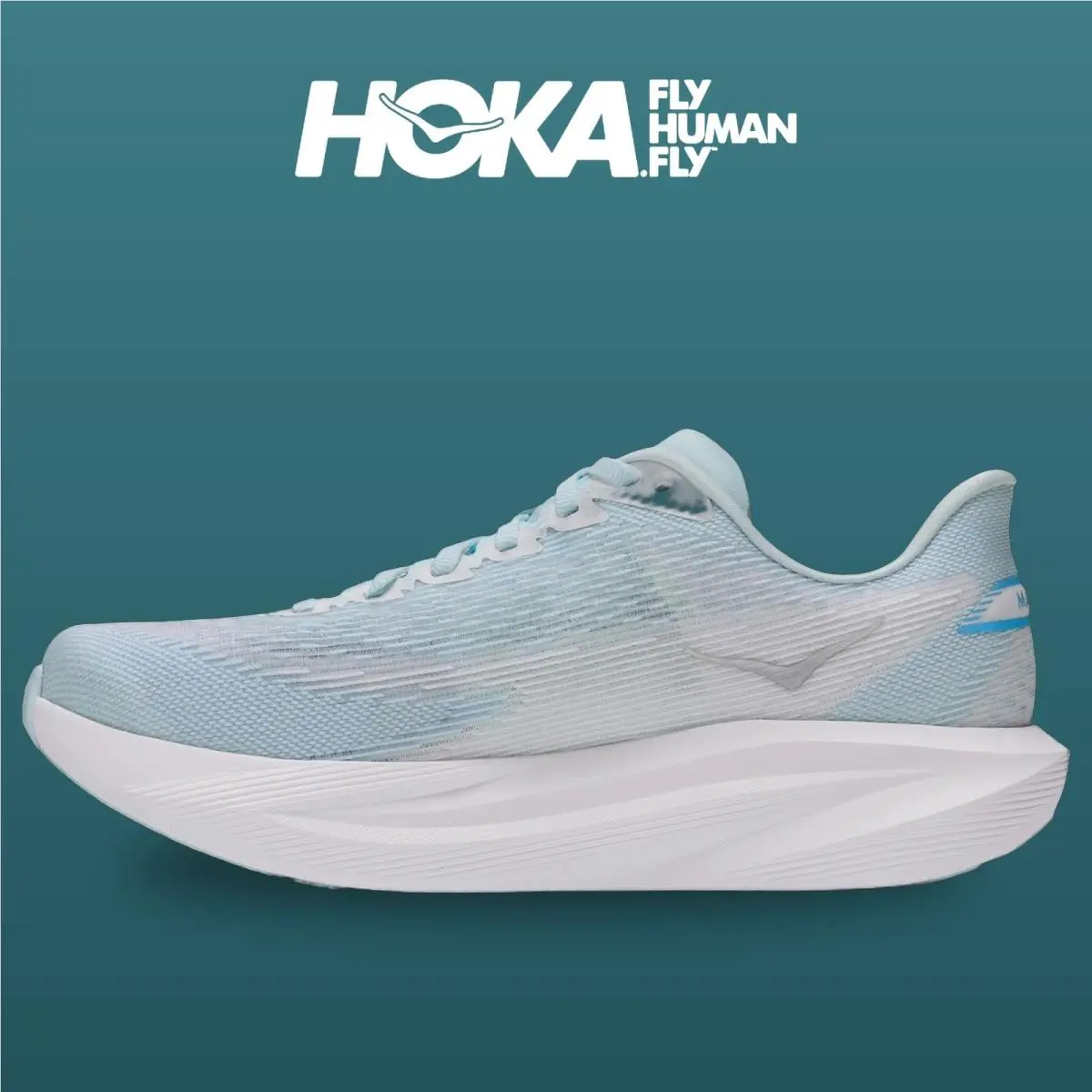 Hoka shoes - Mach 7 - Mach - 1171938-GLFR - Glimmering Blue/Frost 2