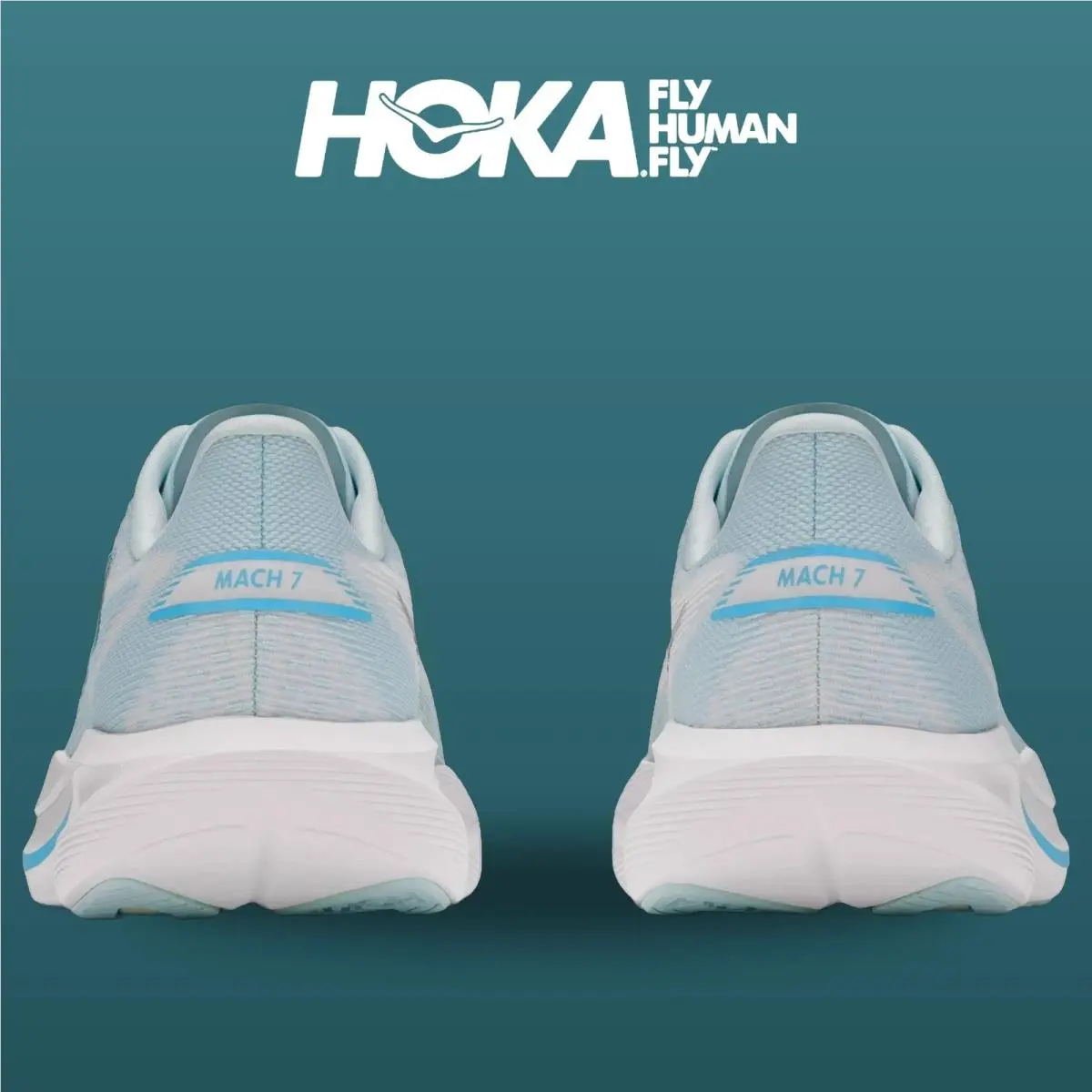 Hoka shoes - Mach 7 - Mach - 1171938-GLFR - Glimmering Blue/Frost 3