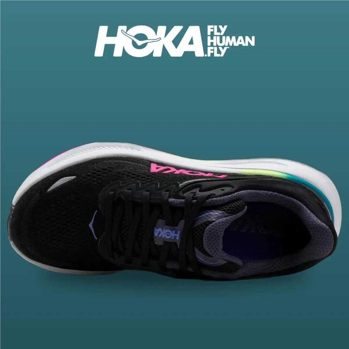 Hoka shoes - Bondi 9 - Bondi - 1162012-BNND - Black/Neon Dragonfruit 8