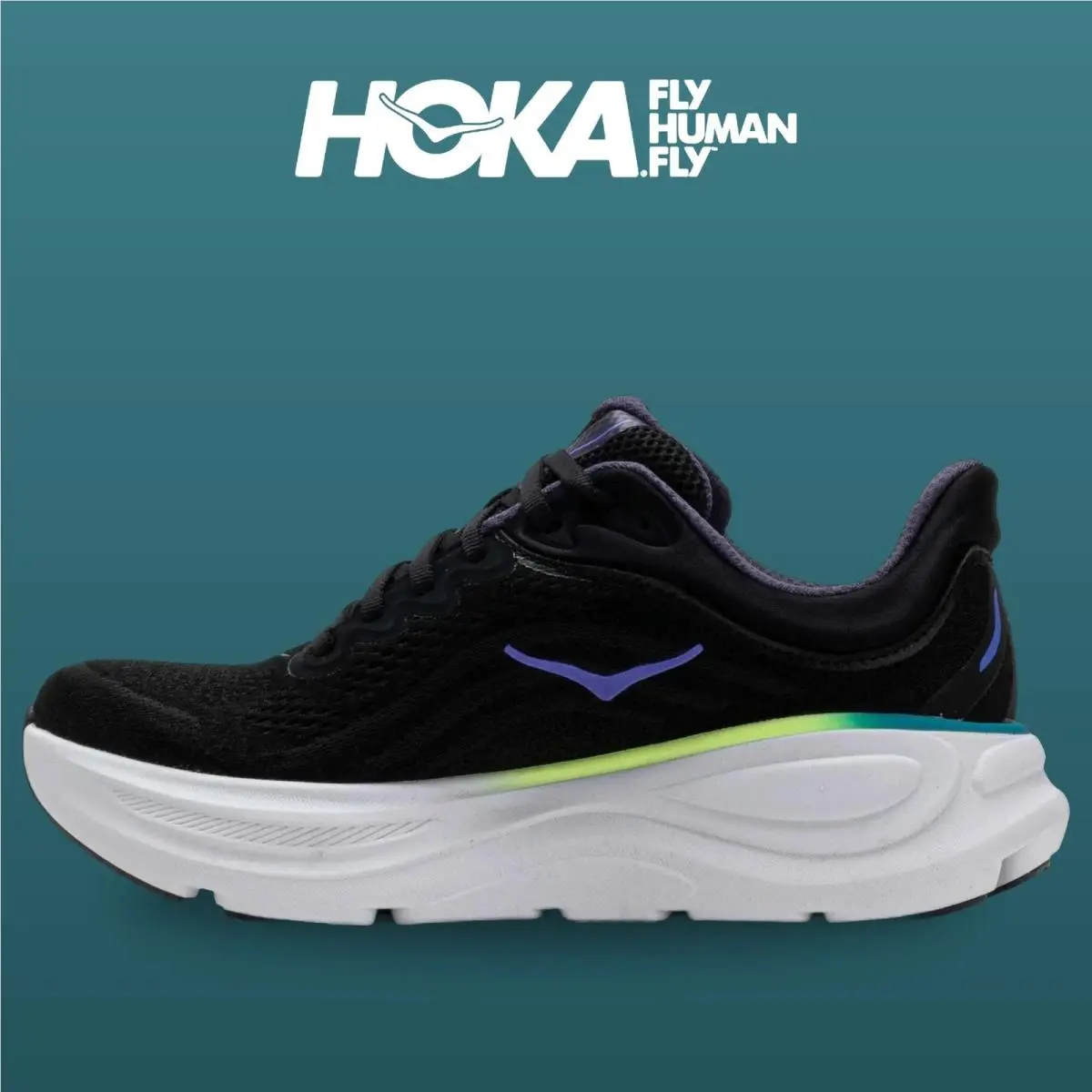 Hoka shoes - Bondi 9 - Bondi - 1162012-BNND - Black/Neon Dragonfruit 7