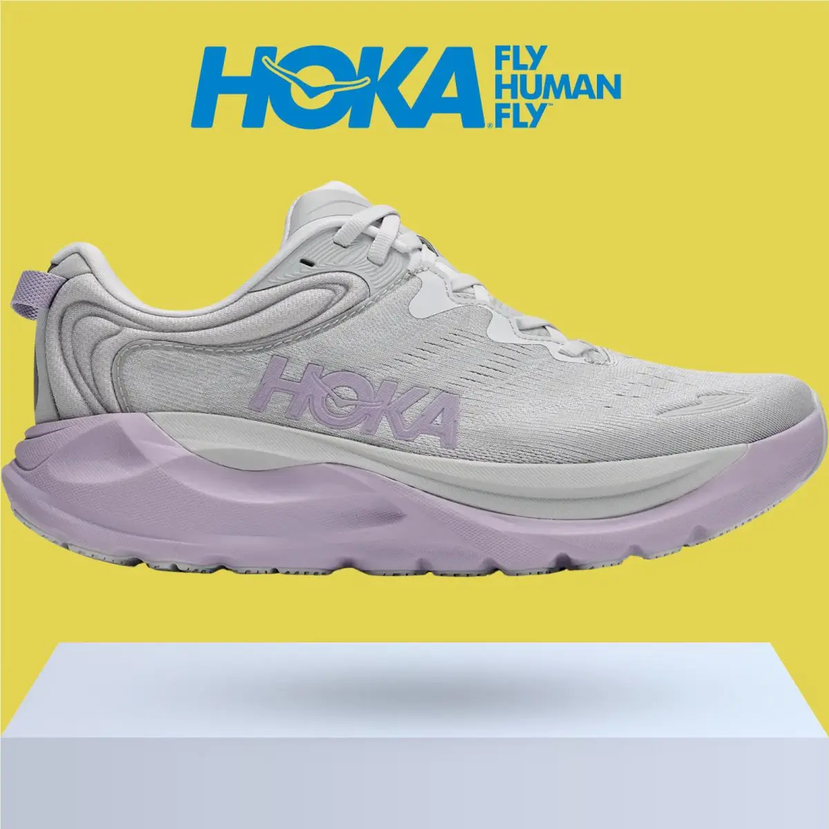 Hoka shoes - Hoka One One Gaviota 6 - Birch/Yellow Gold 24
