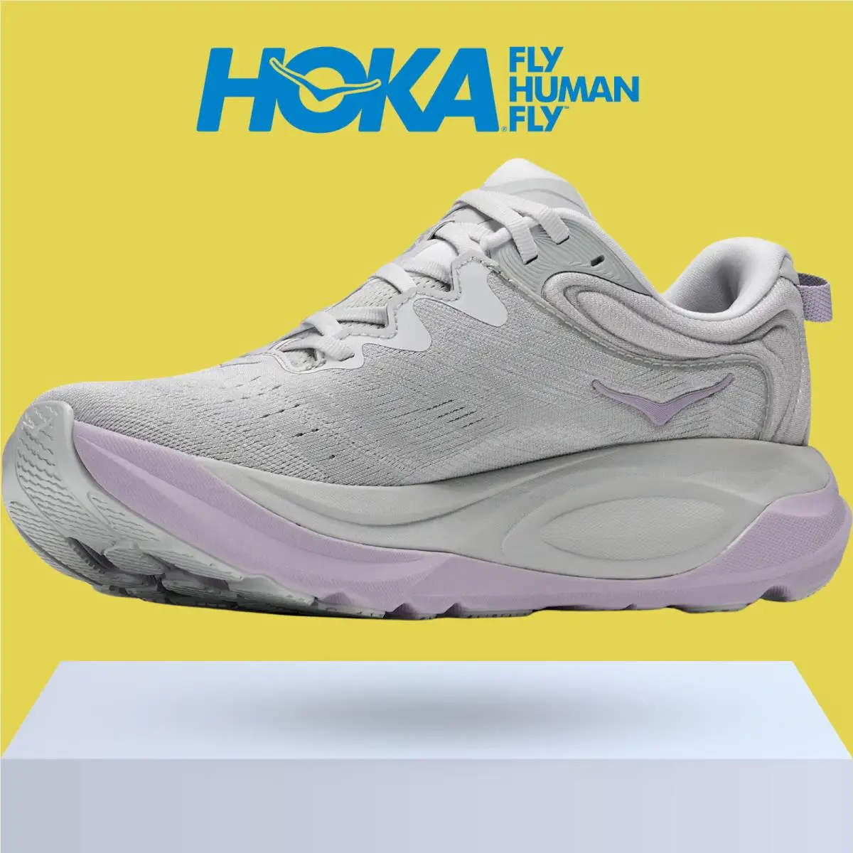 Hoka shoes - Hoka One One Gaviota 6 - Birch/Yellow Gold 25