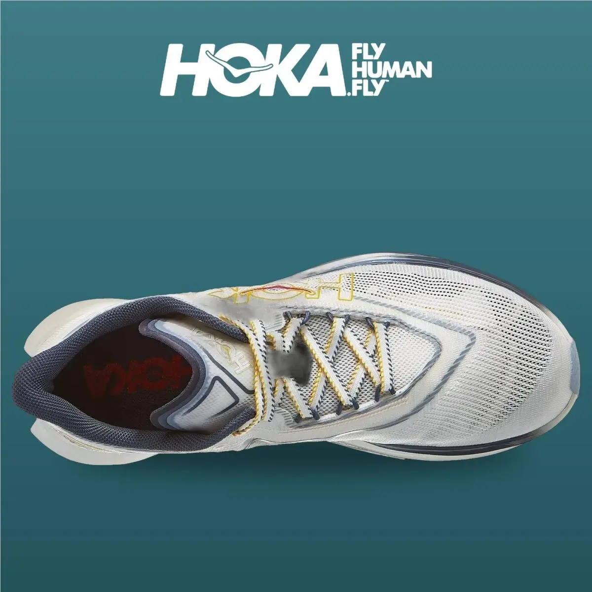 Hoka shoes - Cielo X1 3 0 - Cielo - 1171927-AYL - Alabaster/Yellow Gold 2